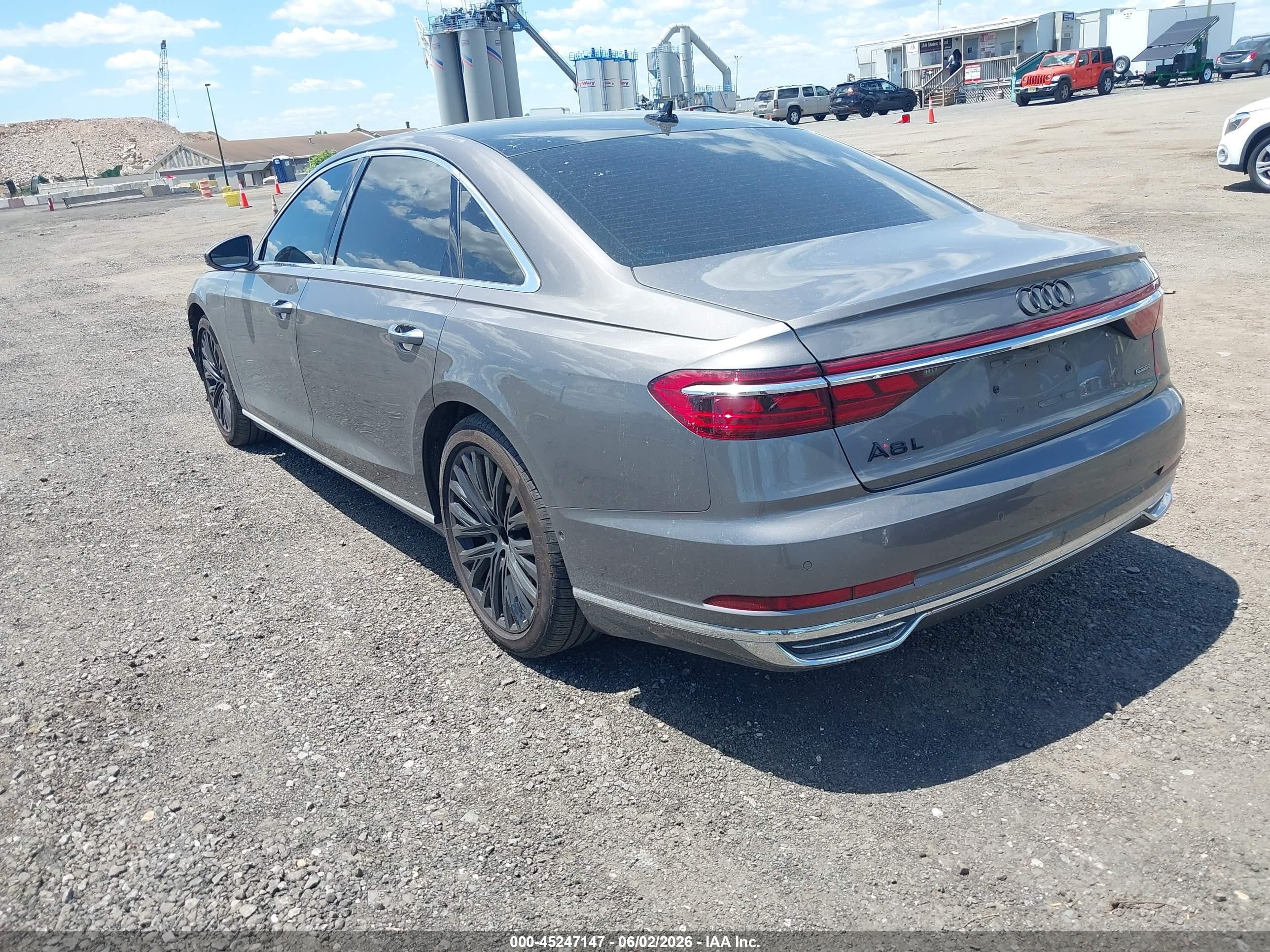 2019 Audi A8 L 55 Gray vin: WAU8DAF81KN009920