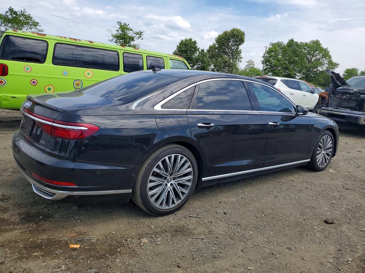 2019 Audi A8 L Black vin: WAU8DAF84KN007062