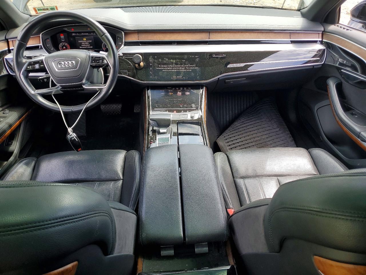 2019 Audi A8 L Black vin: WAU8DAF84KN007062