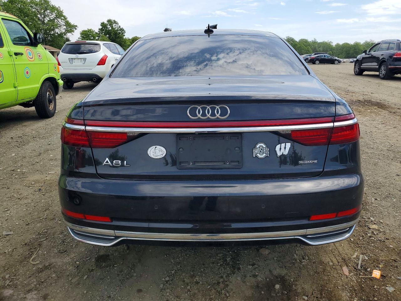 2019 Audi A8 L Black vin: WAU8DAF84KN007062