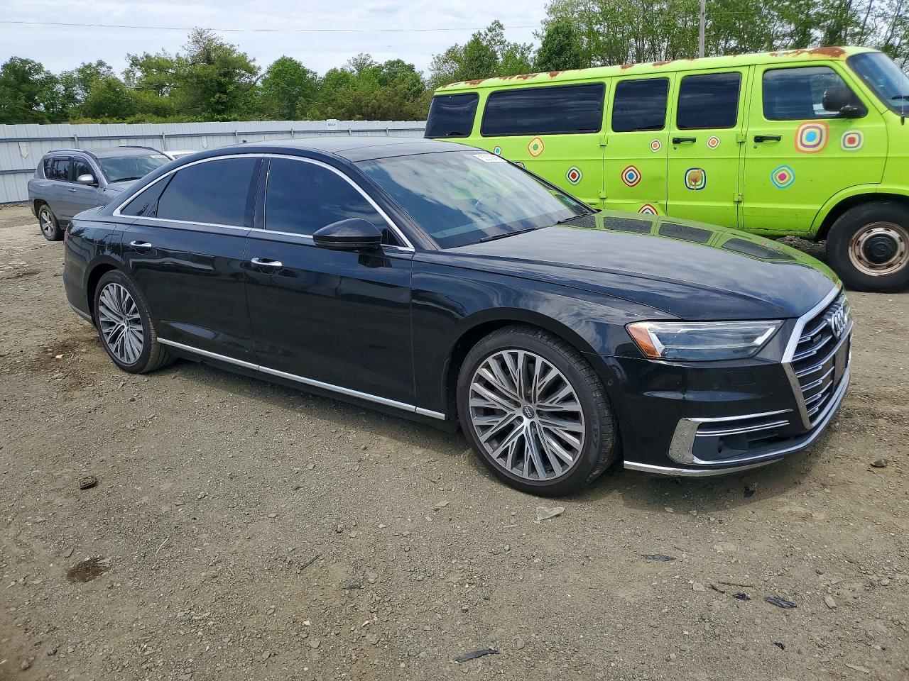 2019 Audi A8 L Black vin: WAU8DAF84KN007062