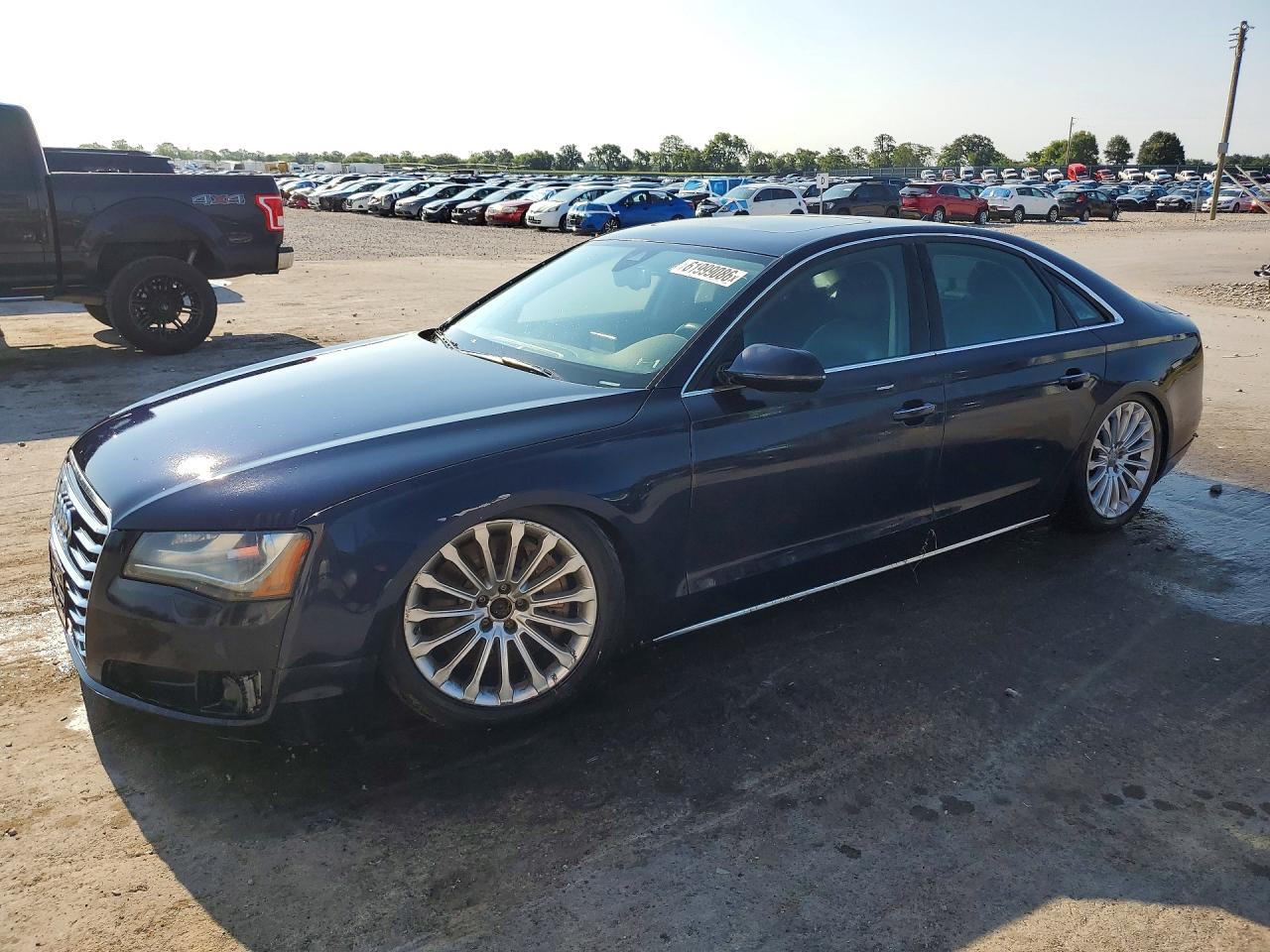 2013 Audi A8 Quattro Black vin: WAUA2AFD3DN026600