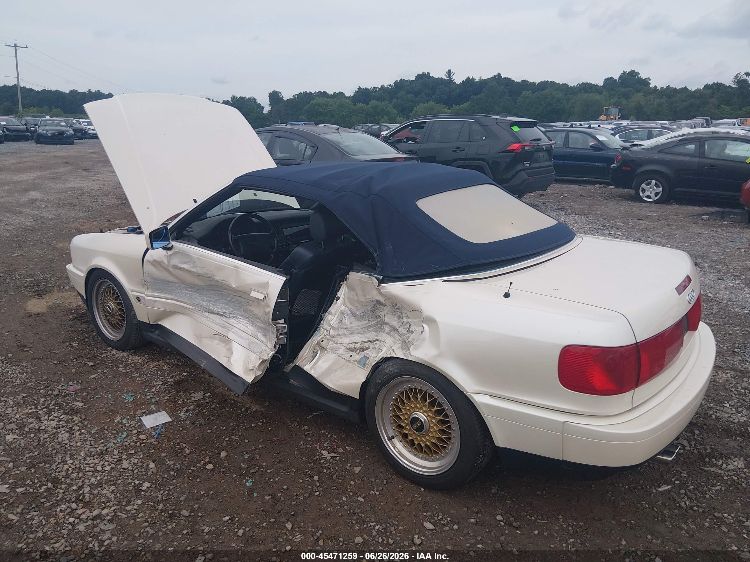 1996 Audi Cabriolet   White vin: WAUAA88G0TA007169