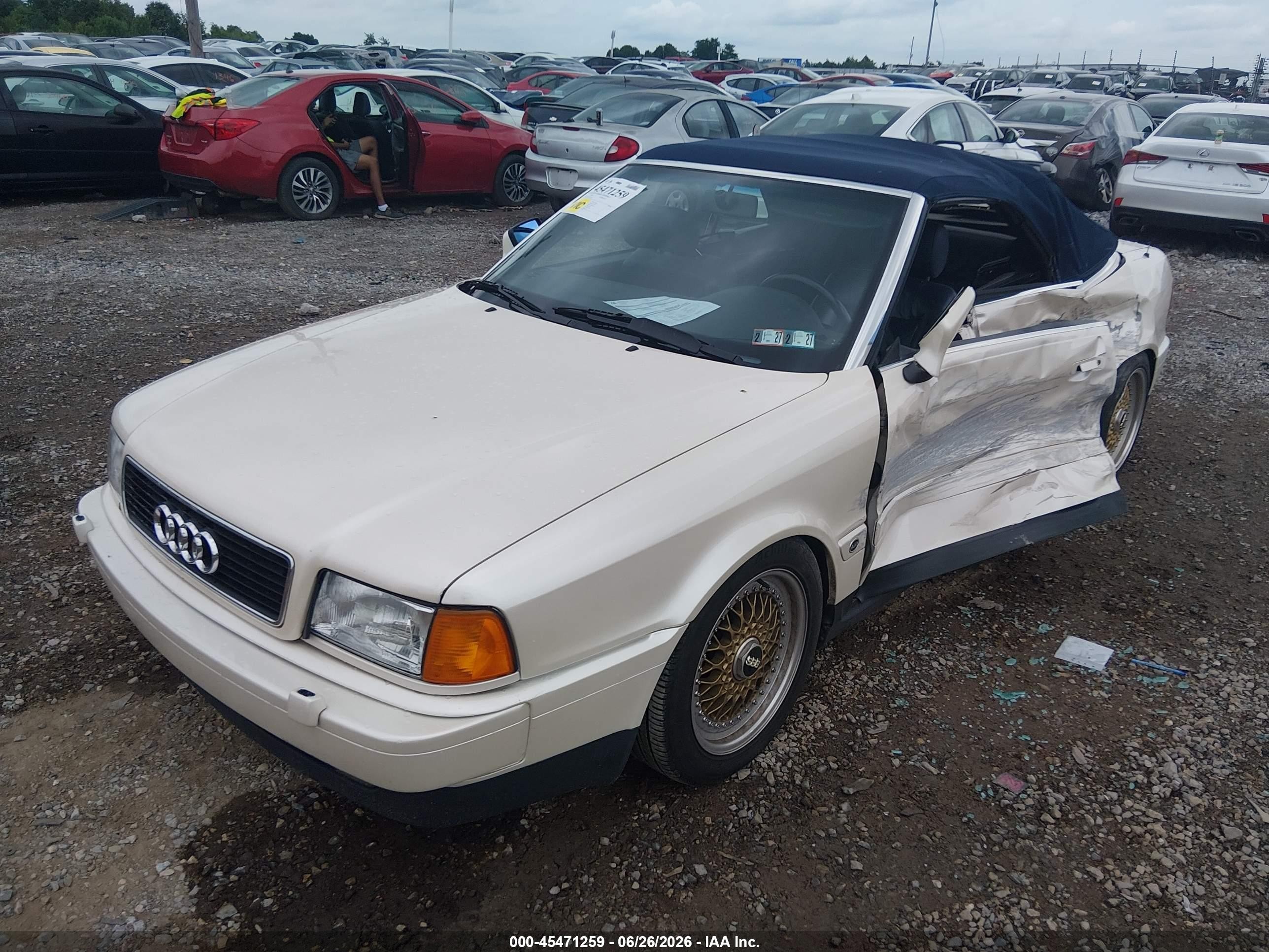 1996 Audi Cabriolet   White vin: WAUAA88G0TA007169