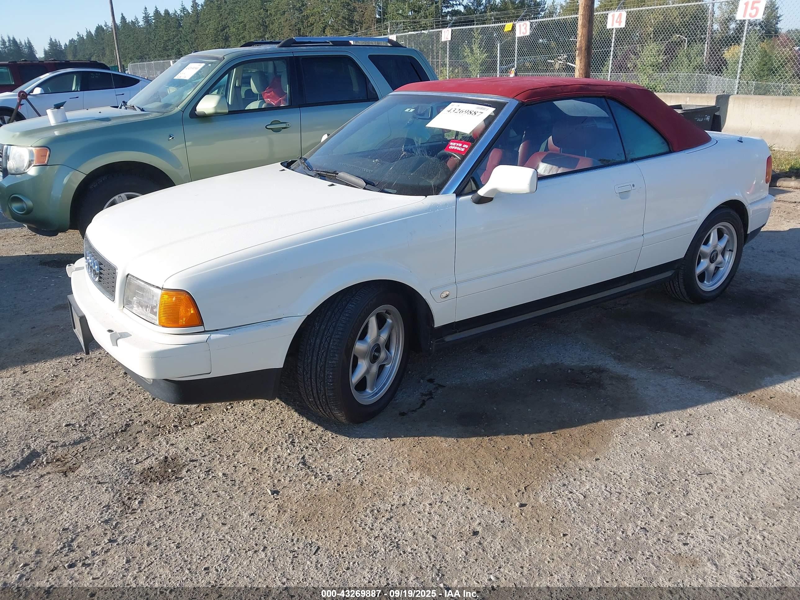 1997 Audi Cabriolet   White vin: WAUAA88G0VN001710