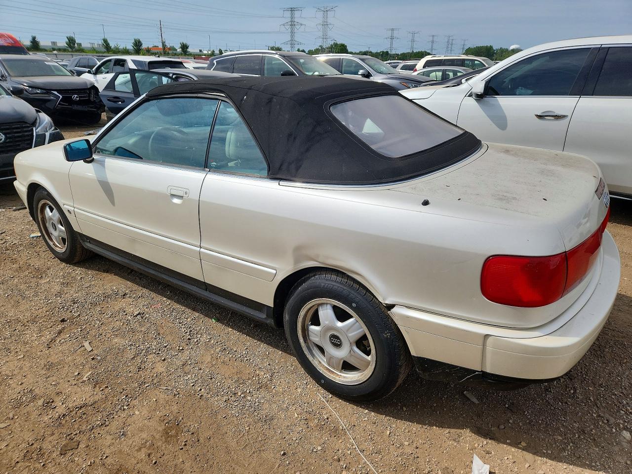 1995 Audi Cabriolet White vin: WAUAA88G3SA002482