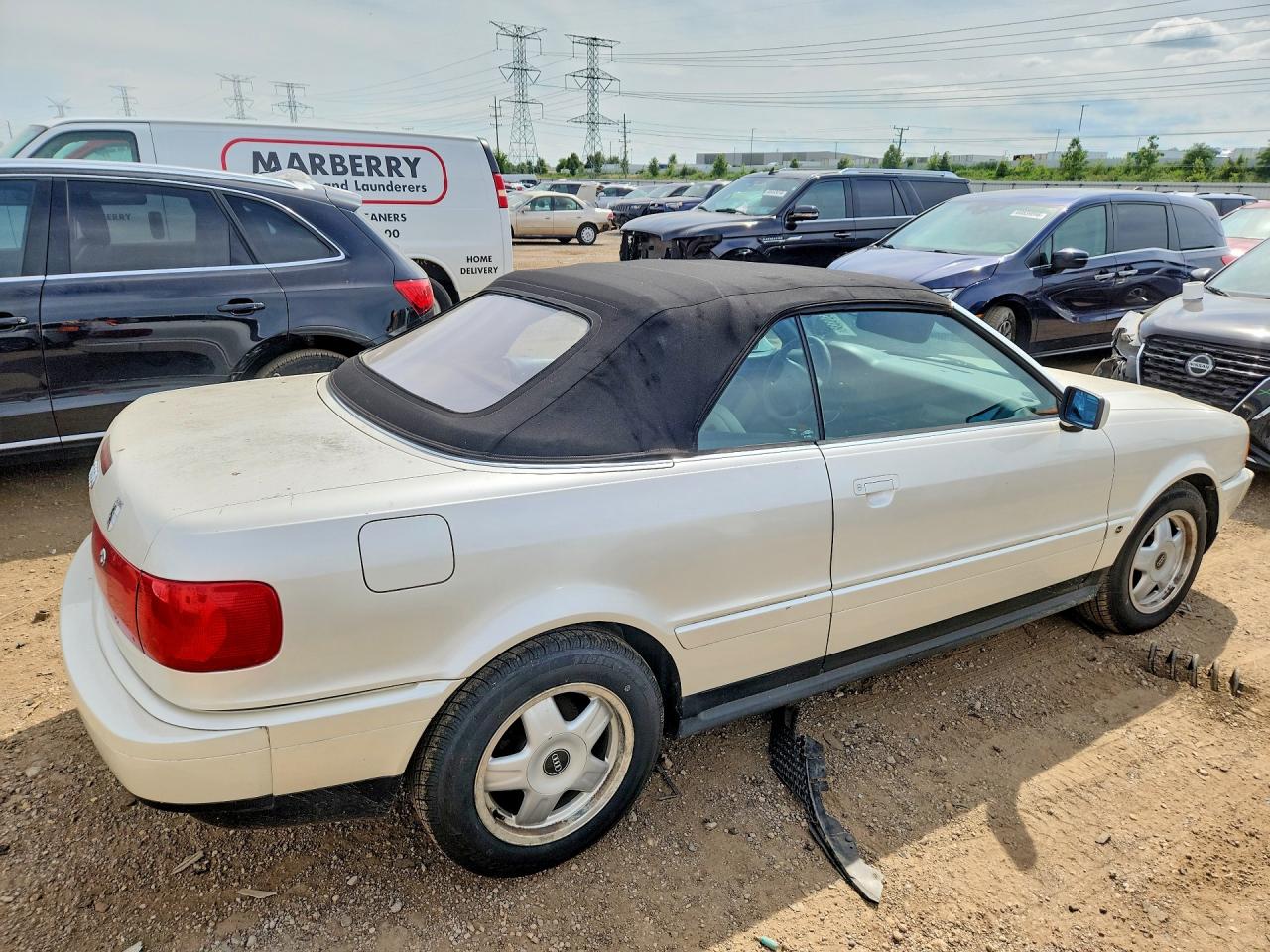1995 Audi Cabriolet White vin: WAUAA88G3SA002482