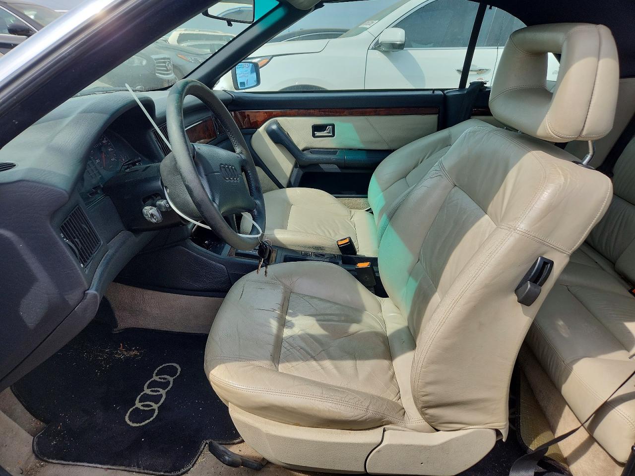 1995 Audi Cabriolet White vin: WAUAA88G3SA002482
