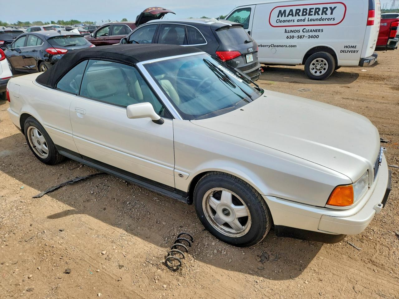 1995 Audi Cabriolet White vin: WAUAA88G3SA002482