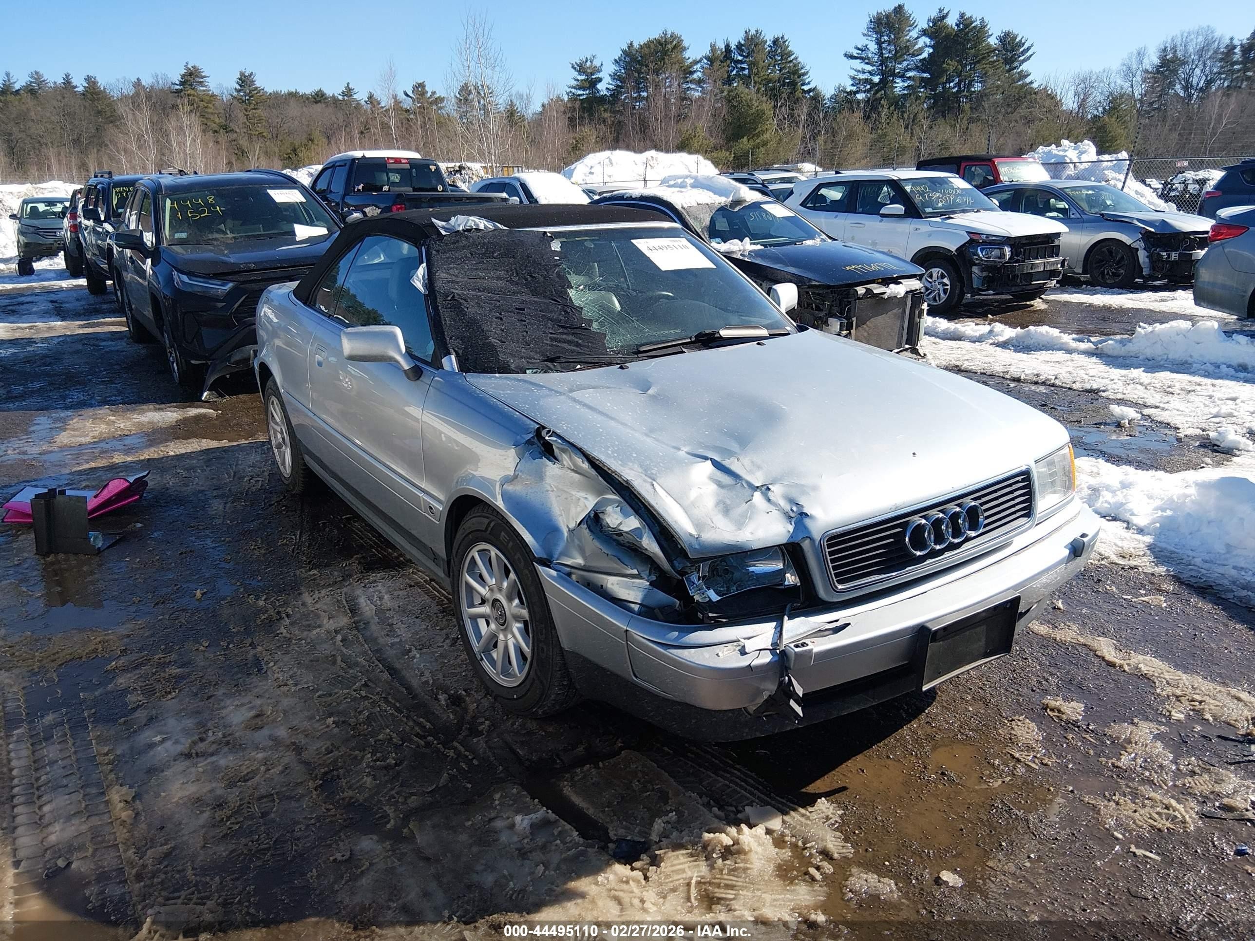 1996 Audi Cabriolet   Light Blue vin: WAUAA88G4TA005022