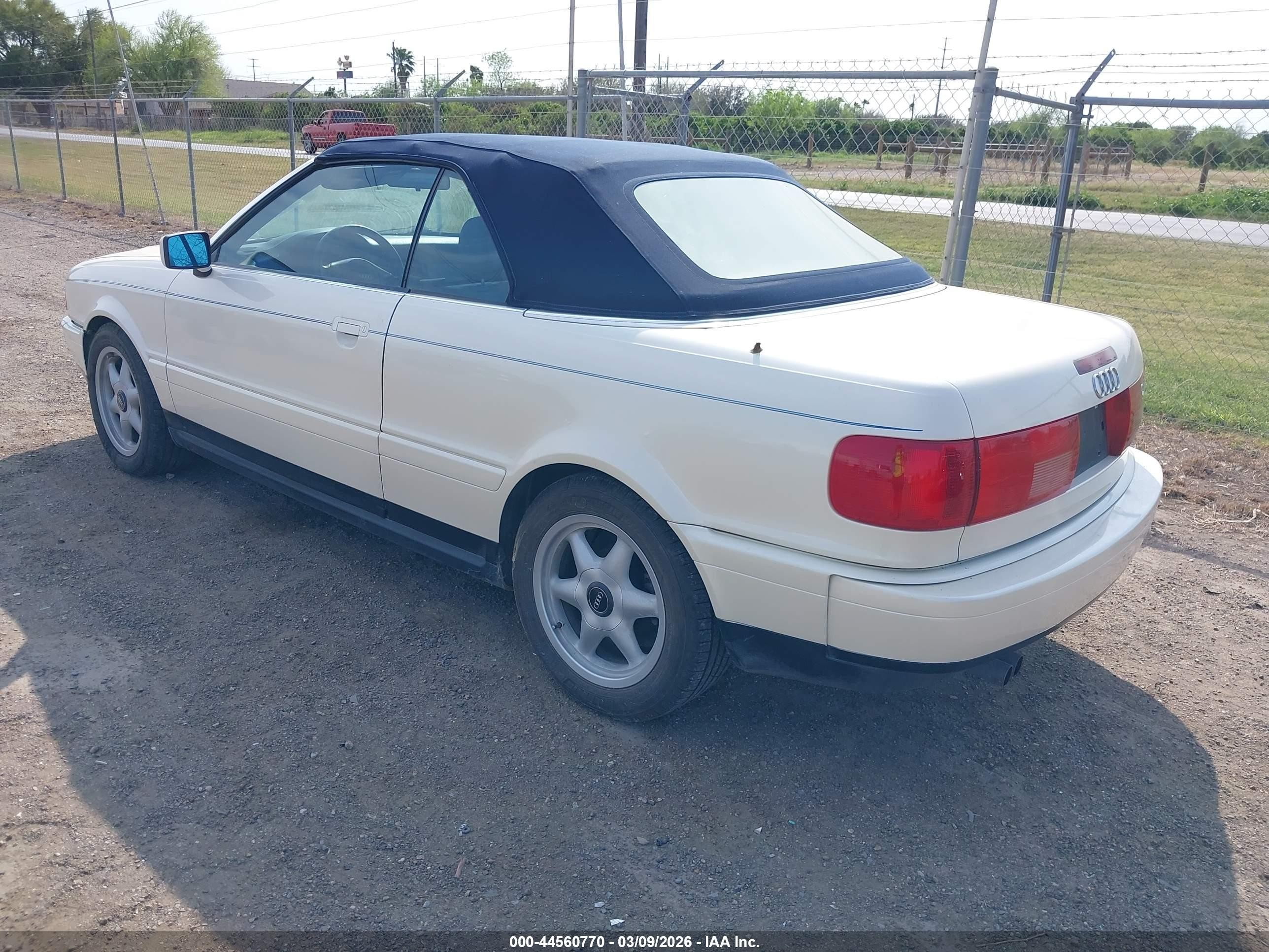 1998 Audi Cabriolet   White vin: WAUAA88G6WN004869