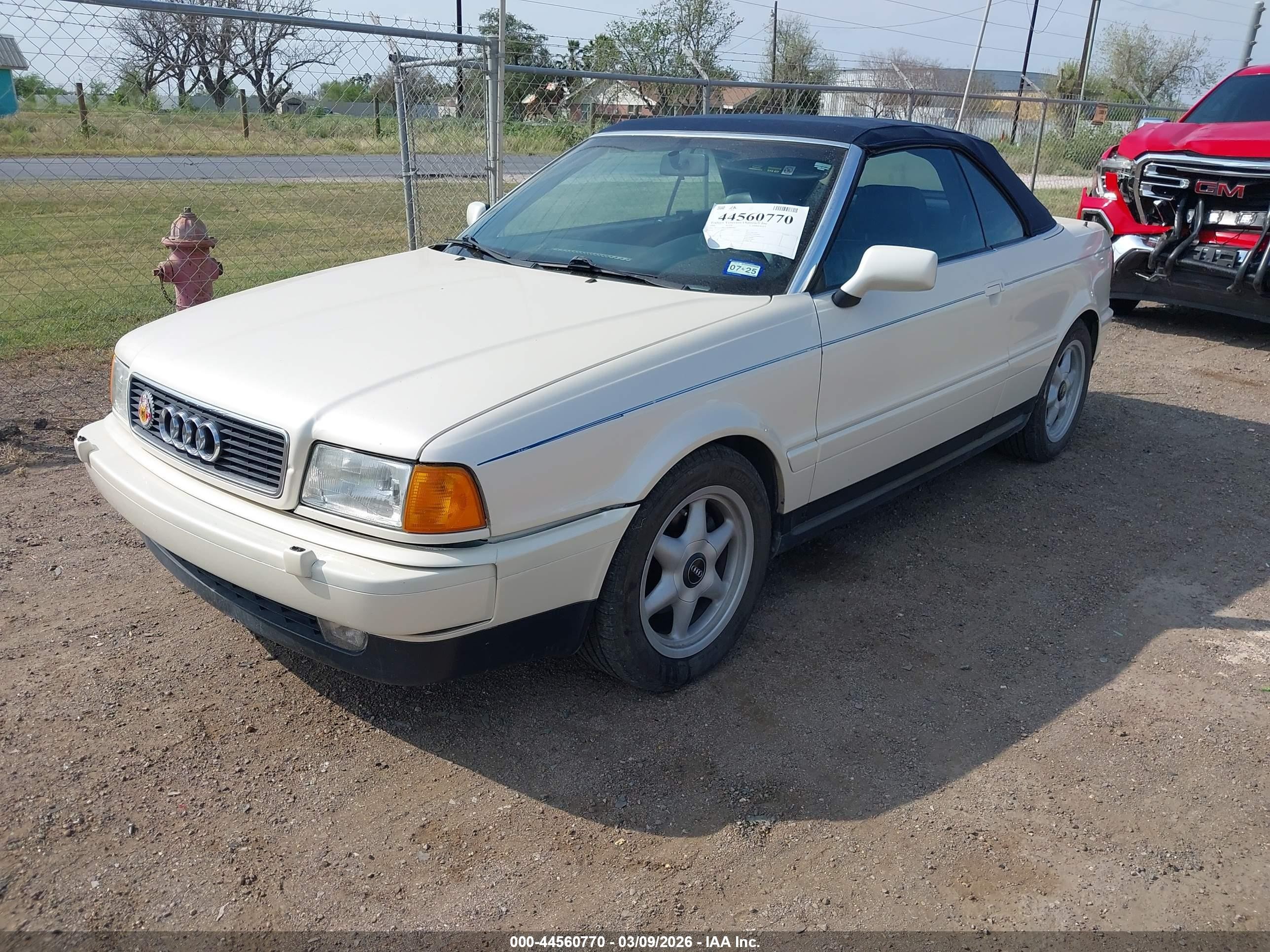 1998 Audi Cabriolet   White vin: WAUAA88G6WN004869
