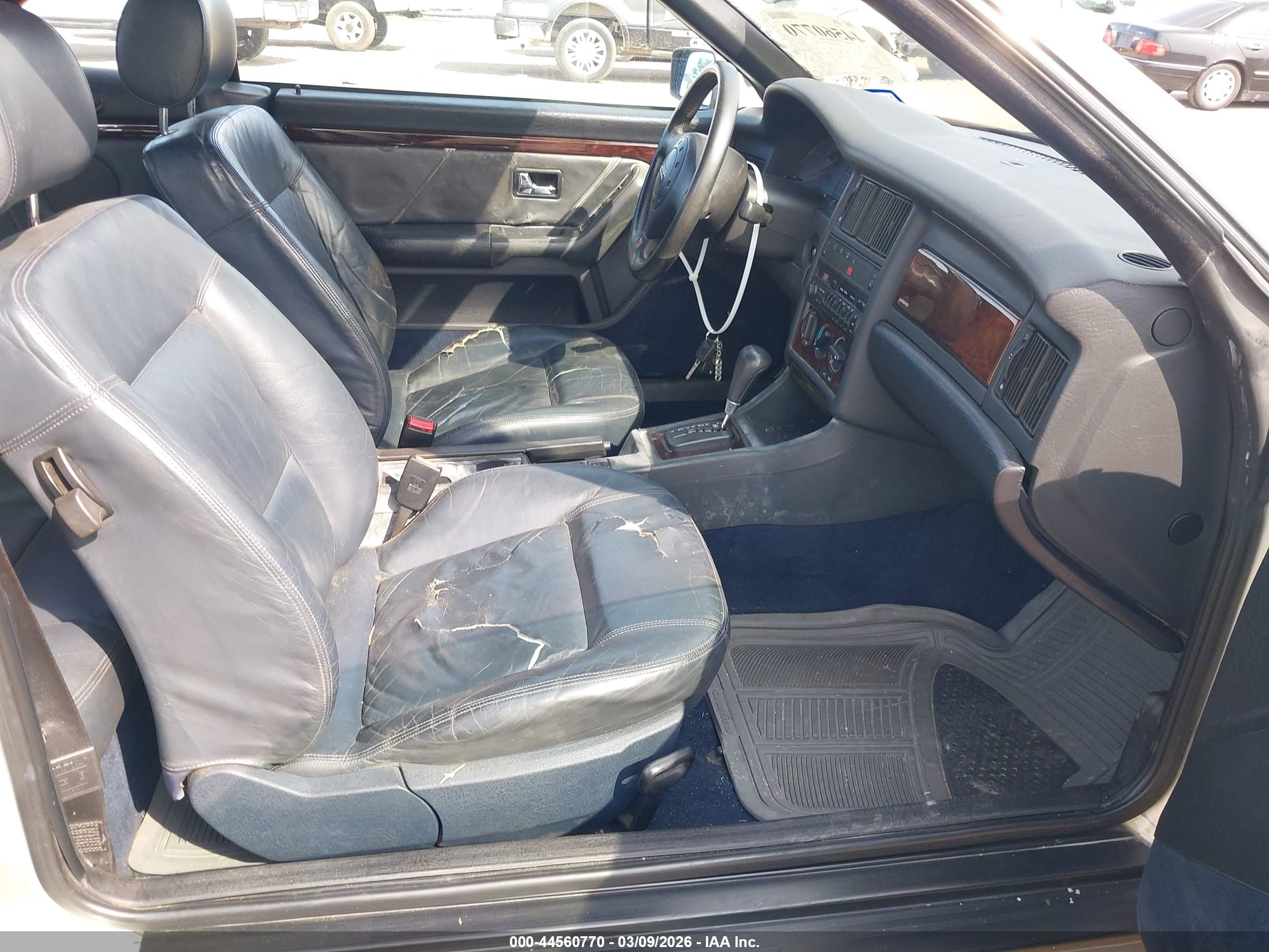 1998 Audi Cabriolet   White vin: WAUAA88G6WN004869