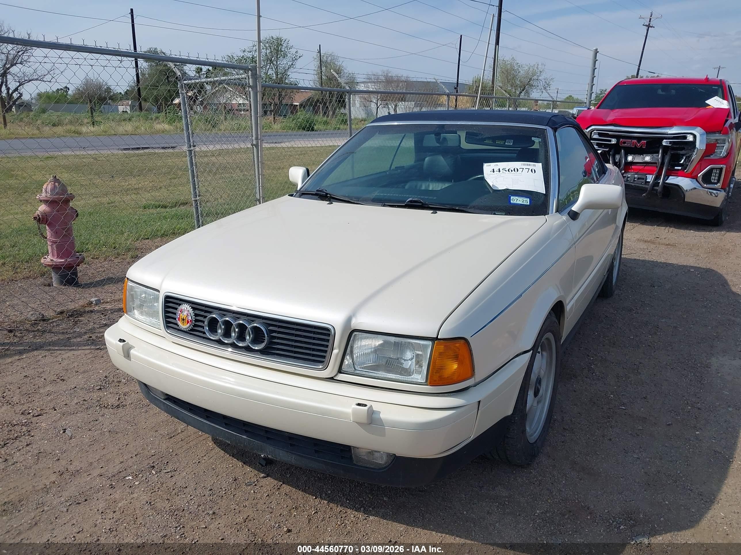 1998 Audi Cabriolet   White vin: WAUAA88G6WN004869