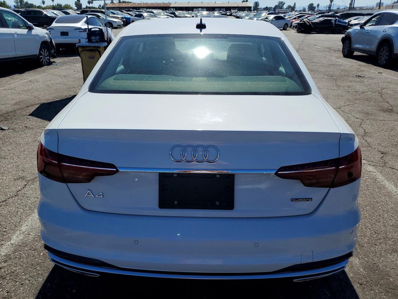 2021 Audi A4 Premium 40 White vin: WAUABAF41MN007477