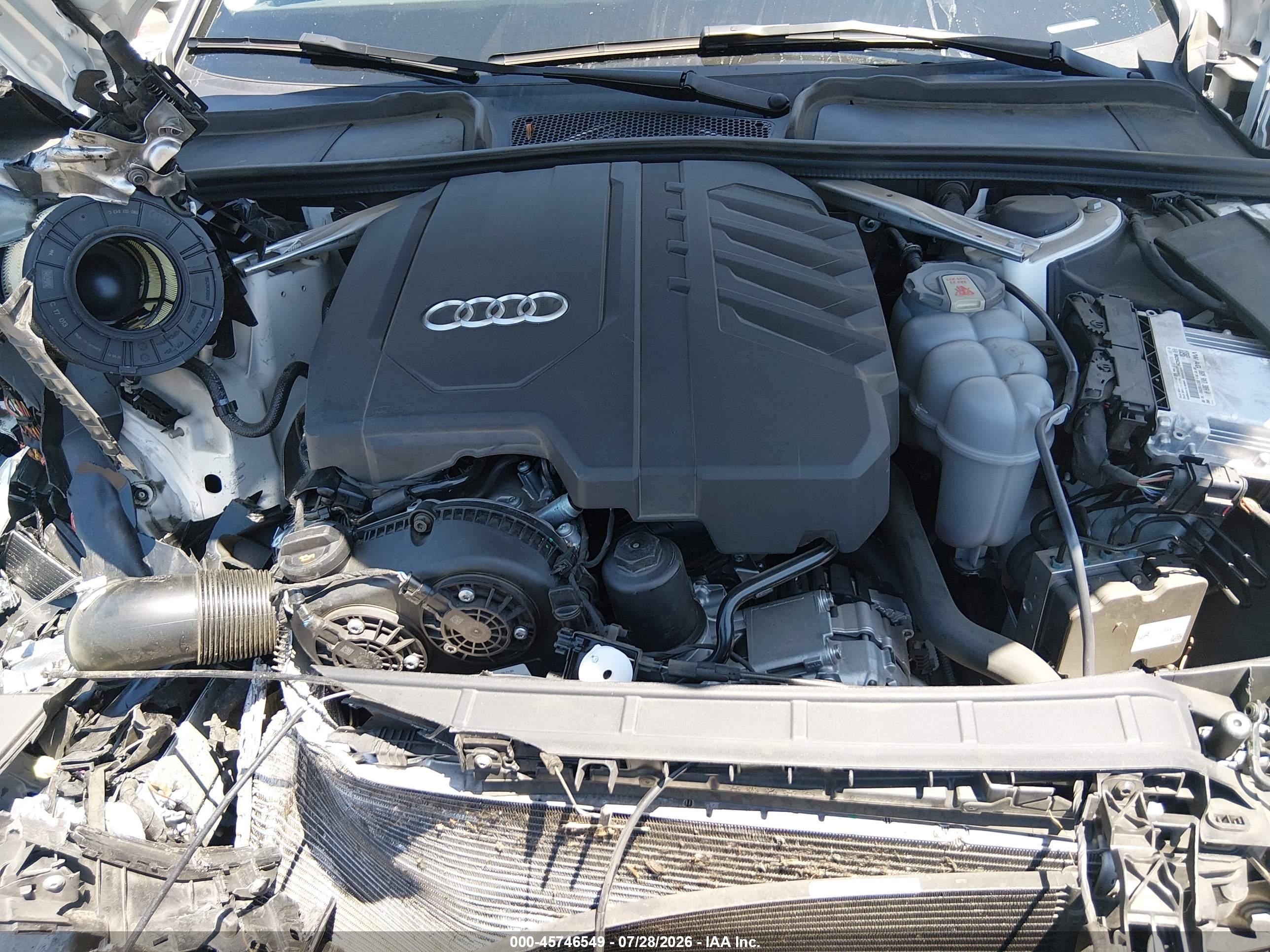 2021 Audi A4 Premium 40 Tfsi Quattro S Tronic Белый vin: WAUABAF49MA035521