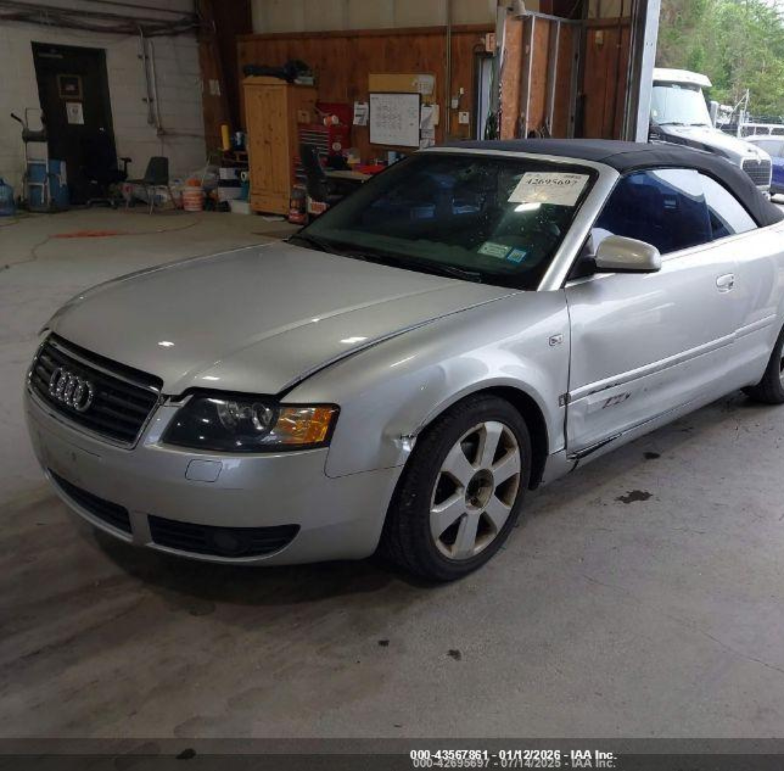 2005 Audi A4 1.8t Silver vin: WAUAC48H05K013904