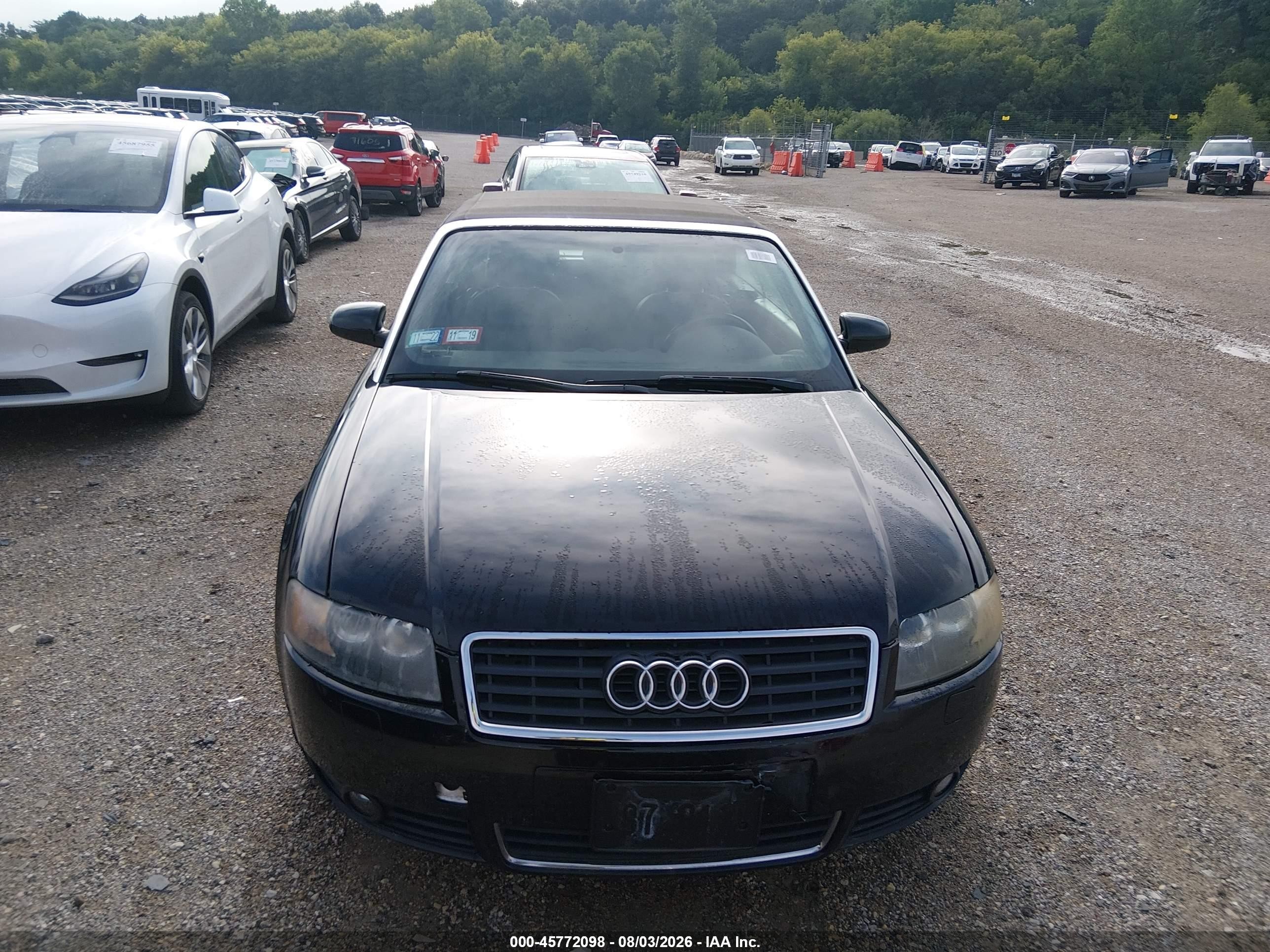 2004 Audi A4 1.8t Black vin: WAUAC48H24K010937