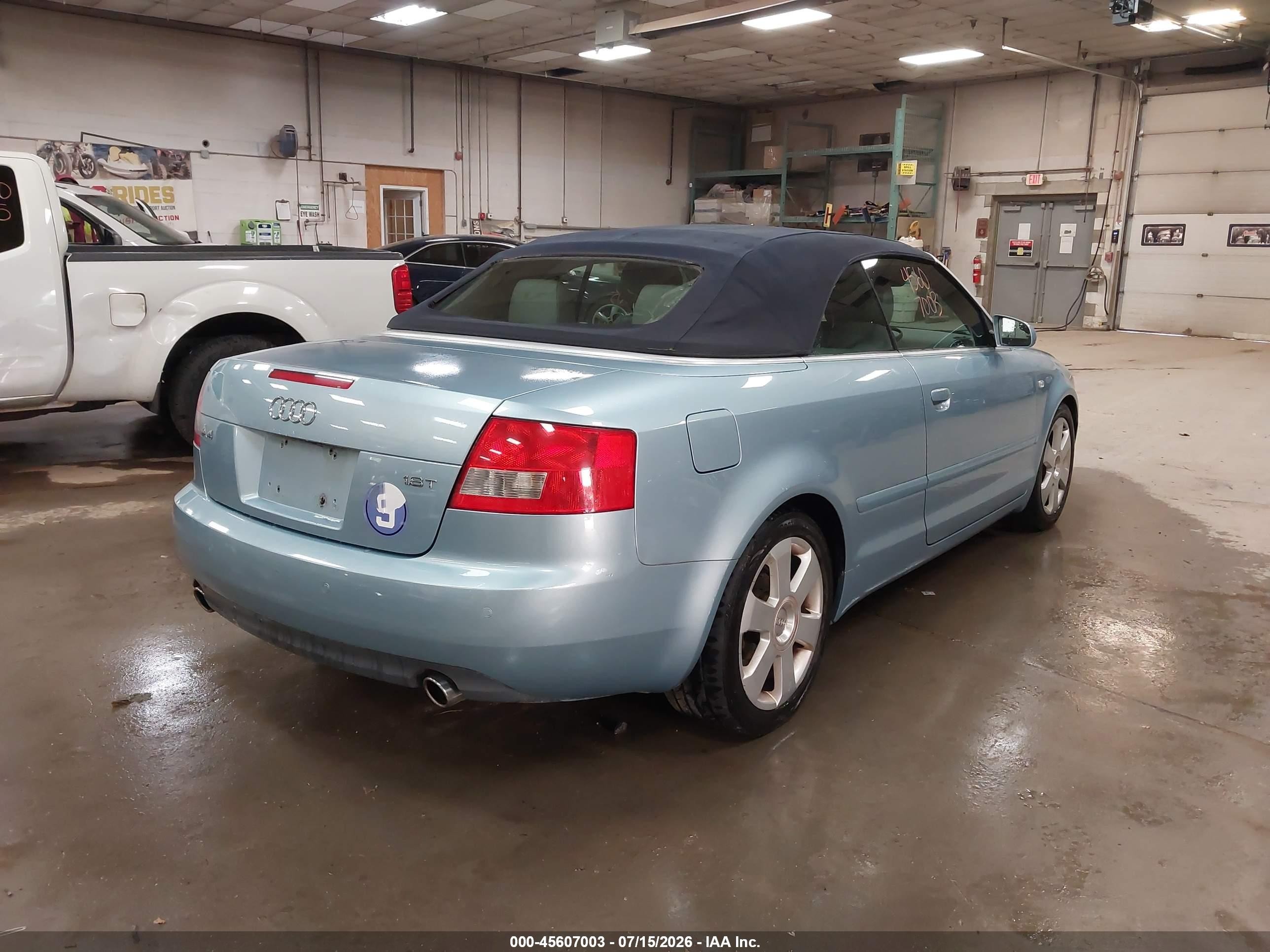 2006 Audi A4 1.8t Blue vin: WAUAC48H26K006194