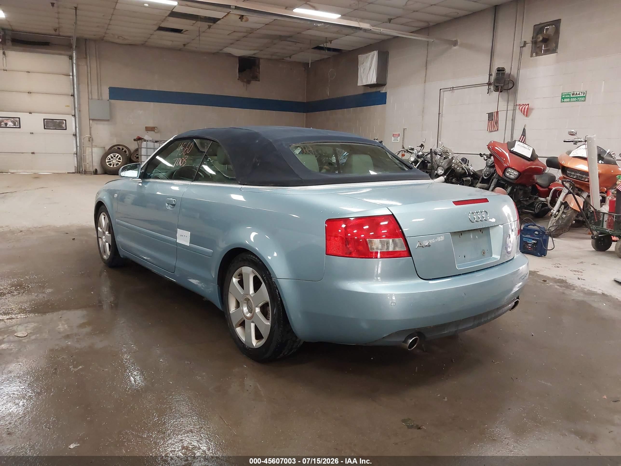2006 Audi A4 1.8t Blue vin: WAUAC48H26K006194