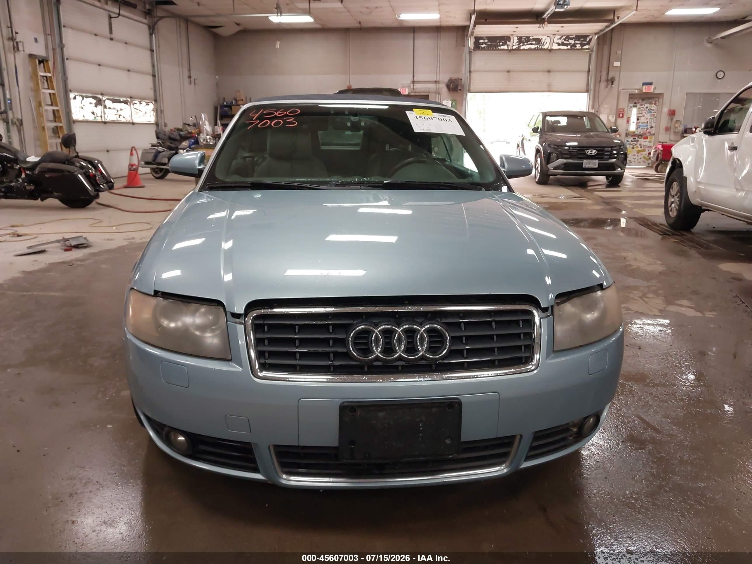 2006 Audi A4 1.8t Blue vin: WAUAC48H26K006194