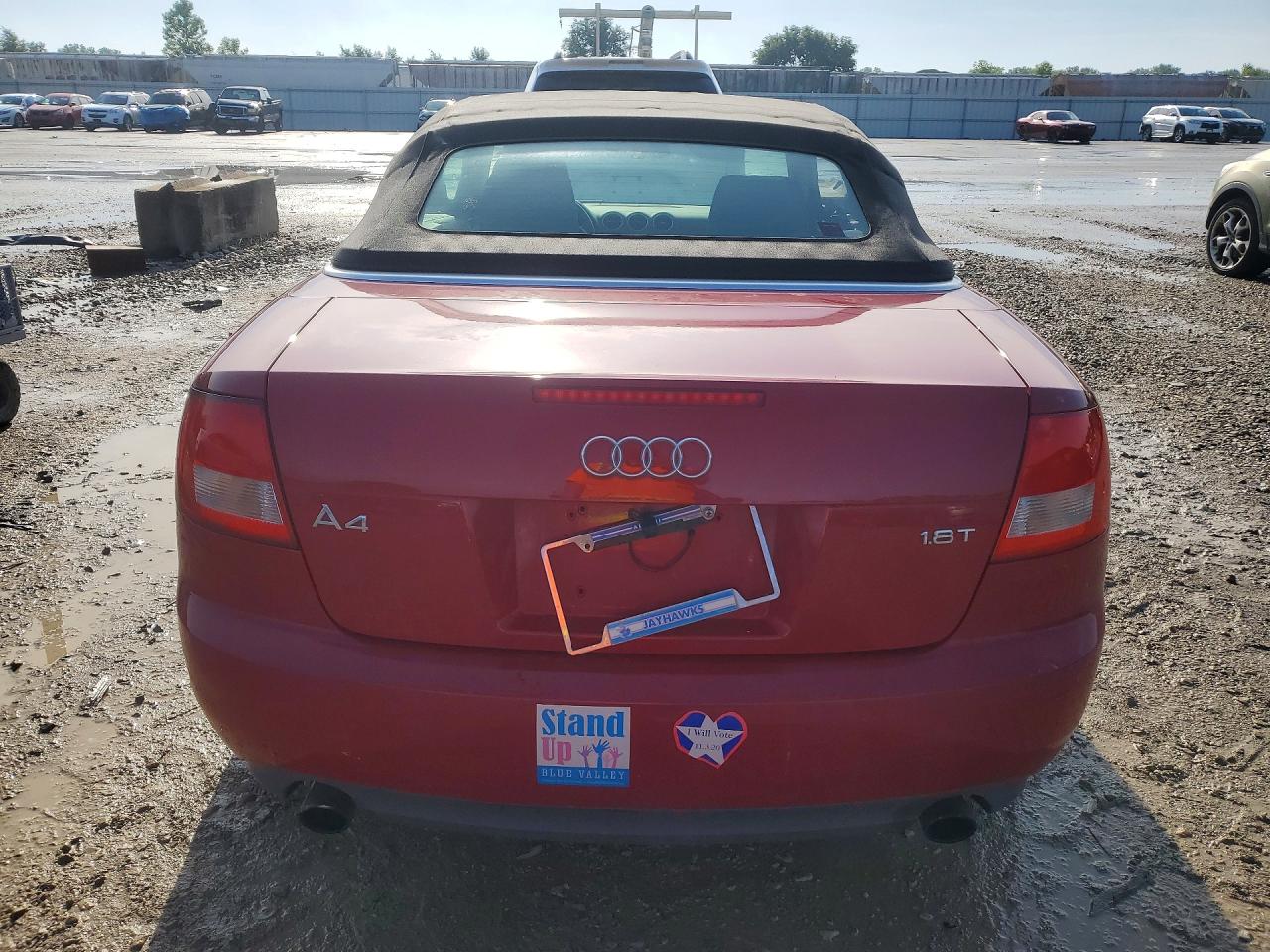 2006 Audi A4 1.8 Cabriolet Красный vin: WAUAC48H26K007958