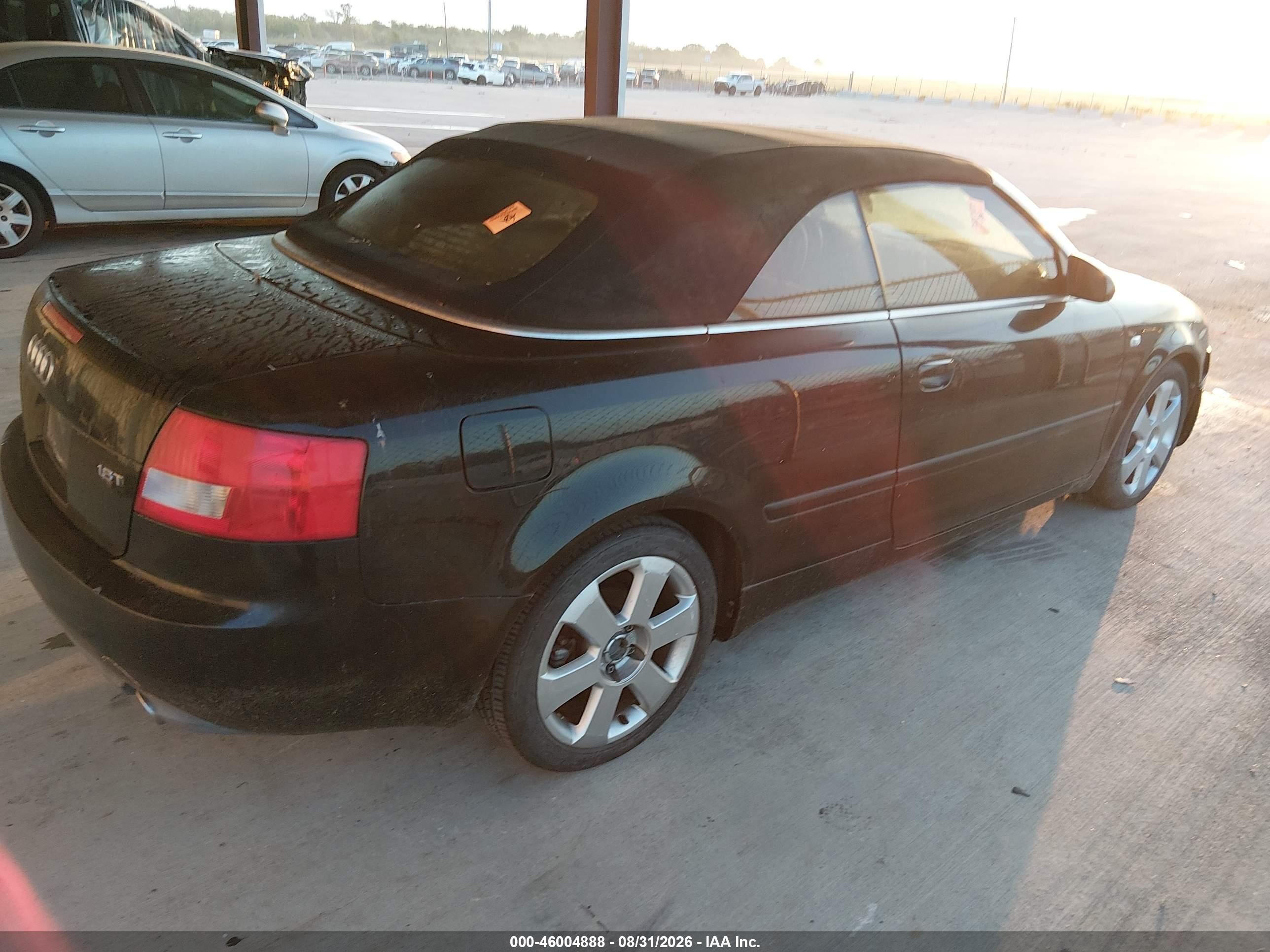 2004 Audi A4 1.8t Черный vin: WAUAC48H44K015878