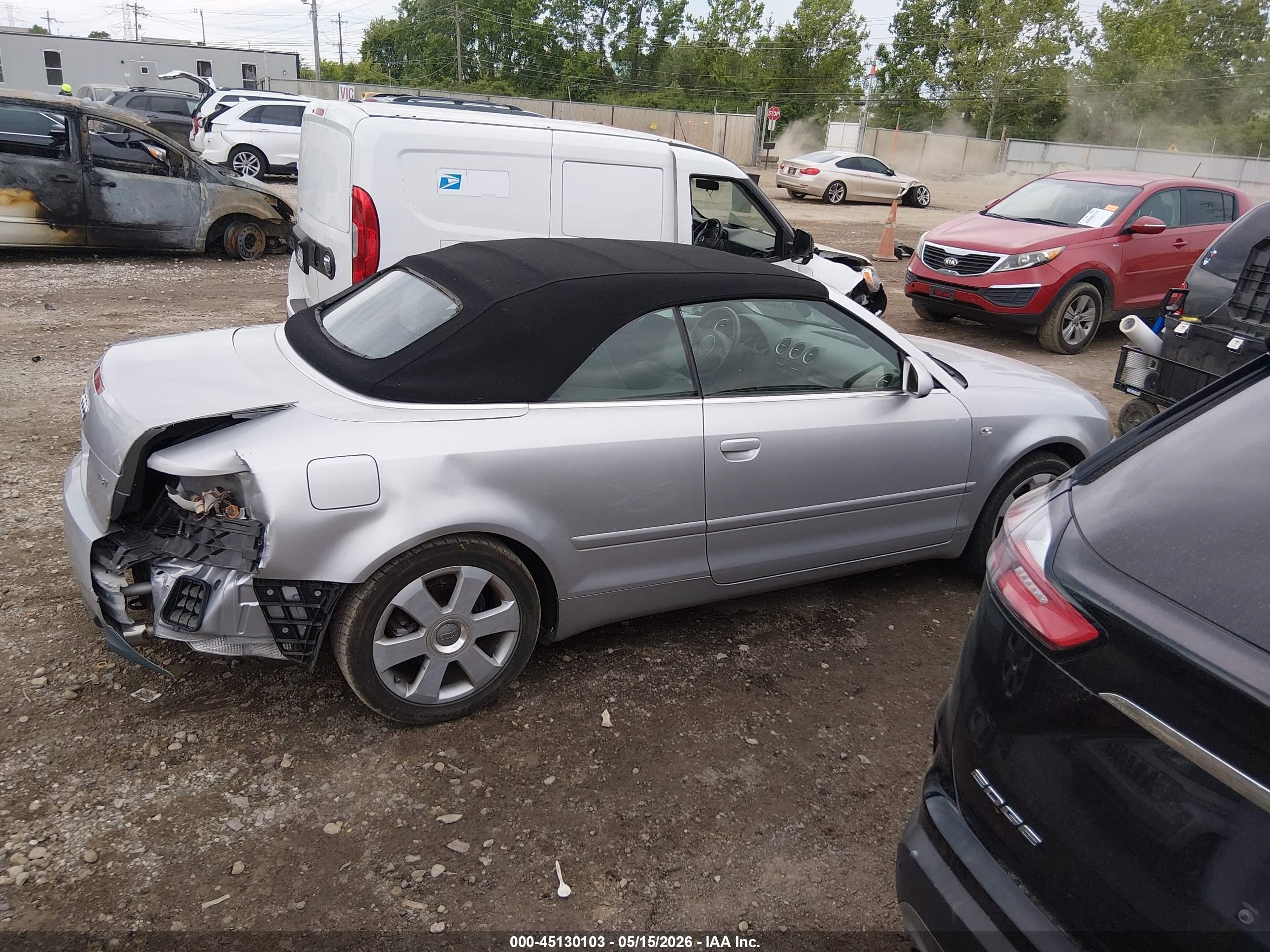 2005 Audi A4 1.8t Silver vin: WAUAC48H55K019245