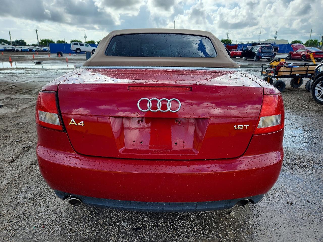 2004 Audi A4 1.8 Cabriolet Красный vin: WAUAC48H94K015052