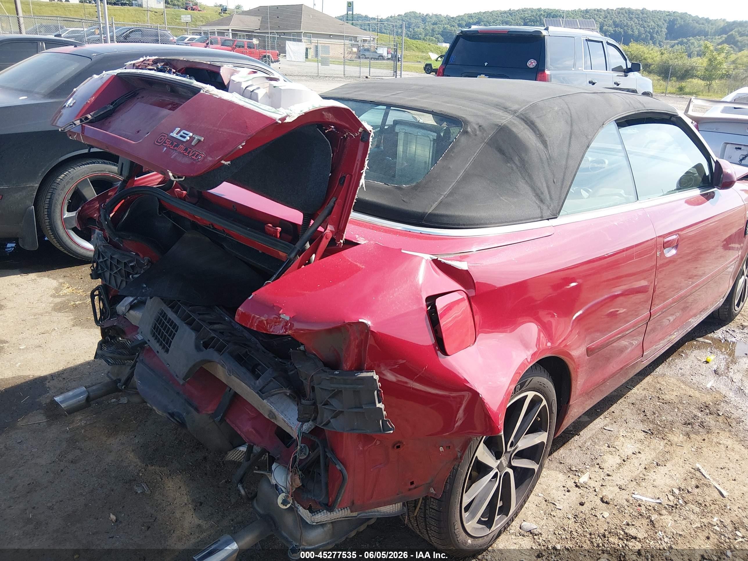 2005 Audi A4 1.8t Red vin: WAUAC48H95K008622