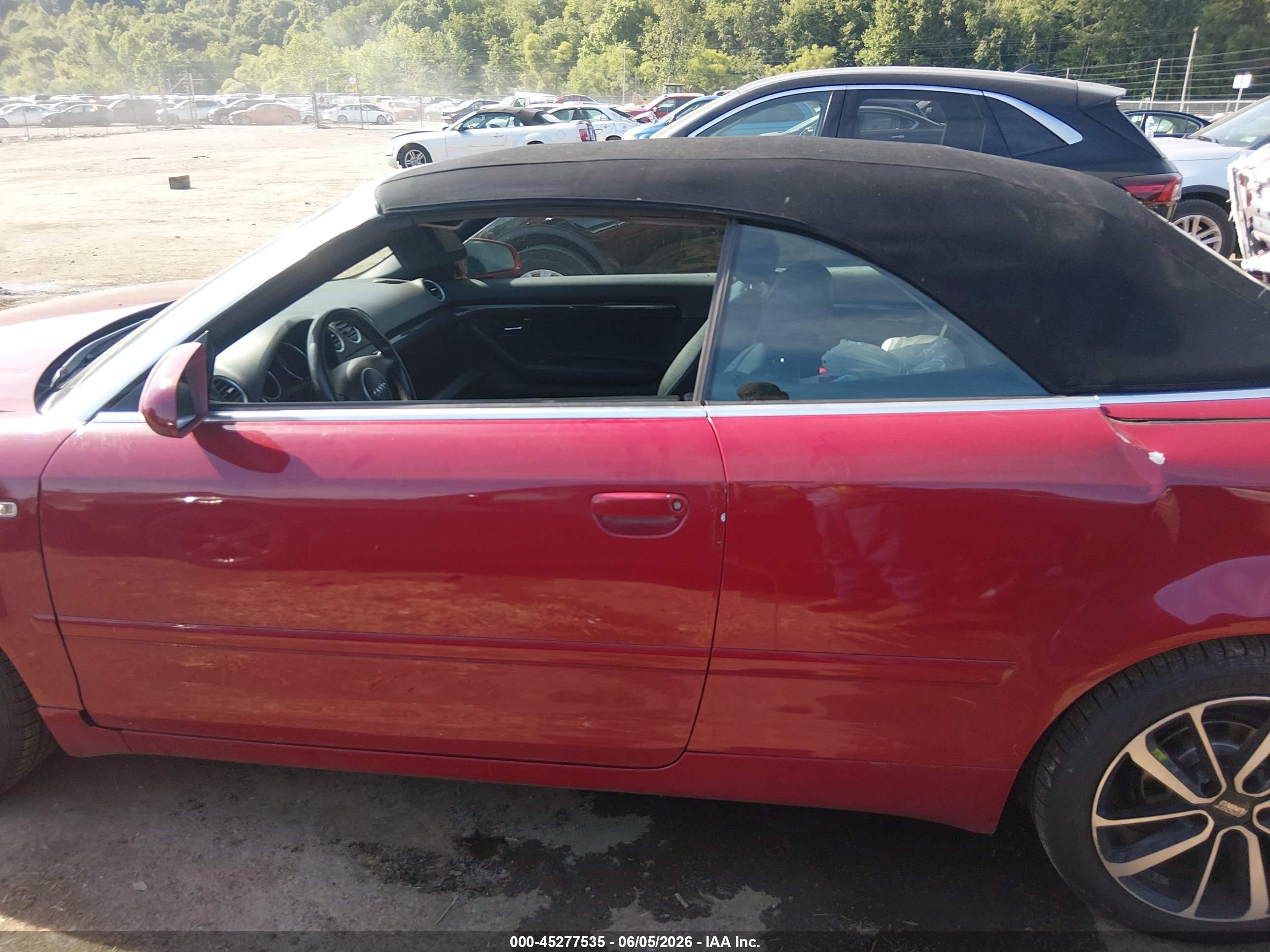2005 Audi A4 1.8t Red vin: WAUAC48H95K008622