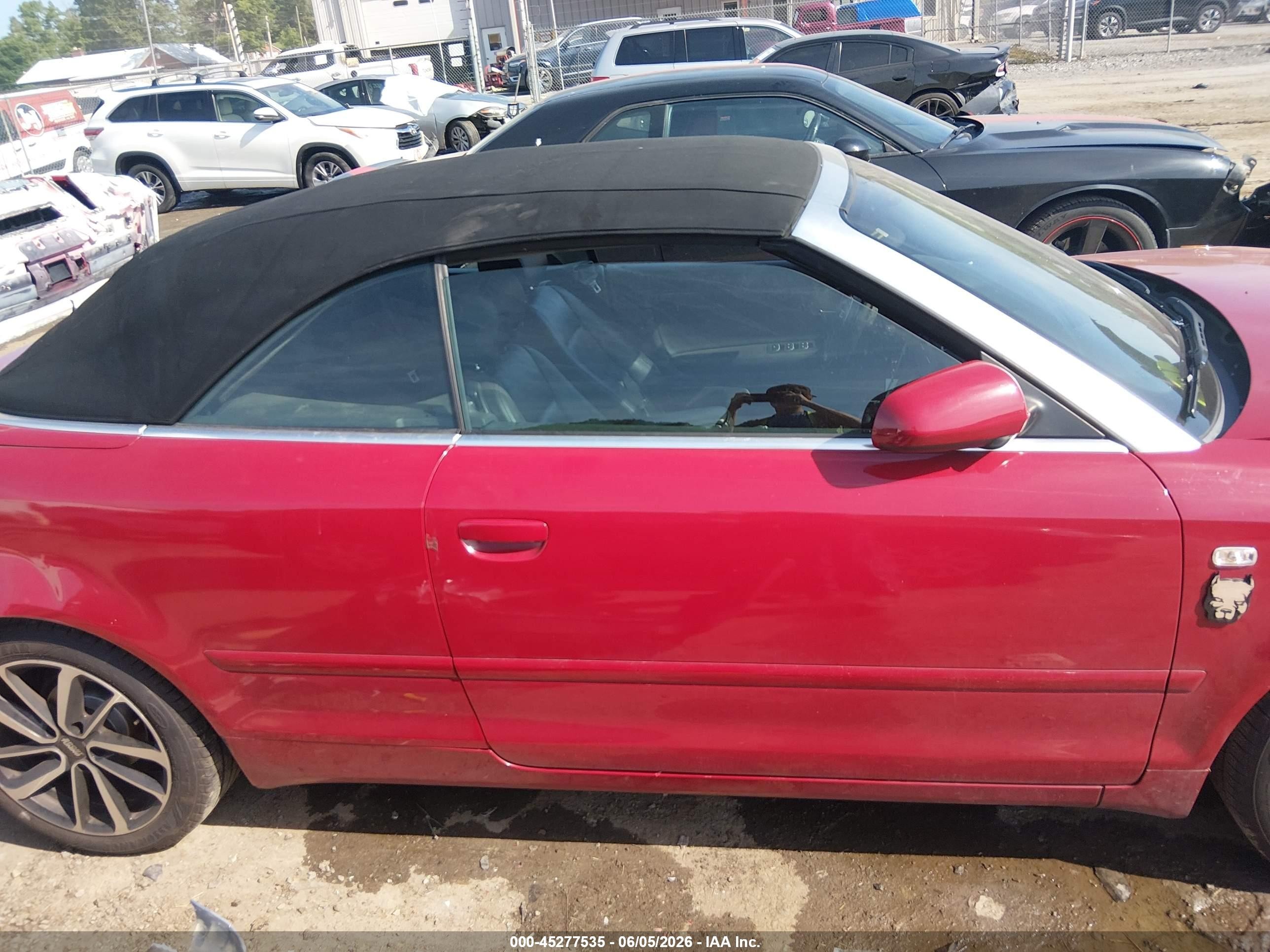 2005 Audi A4 1.8t Red vin: WAUAC48H95K008622