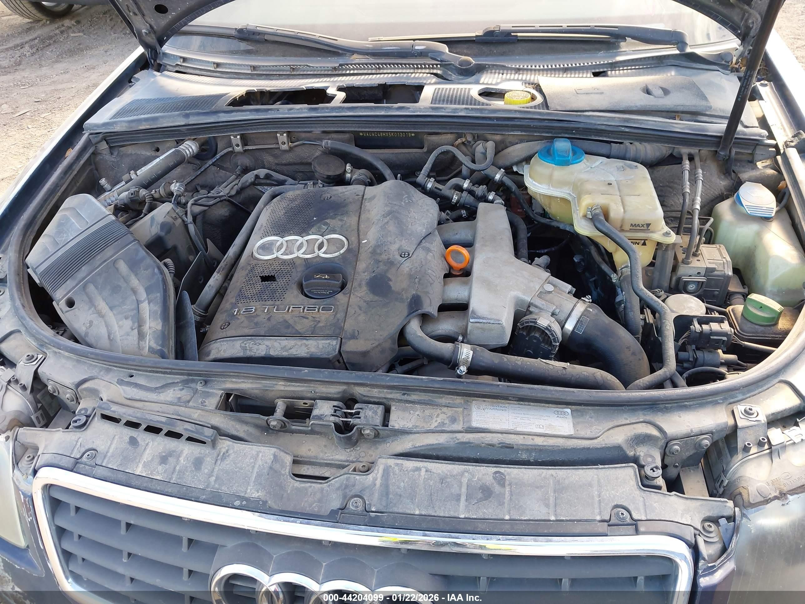 2005 Audi A4 1.8t Blue vin: WAUAC48HX5K013019