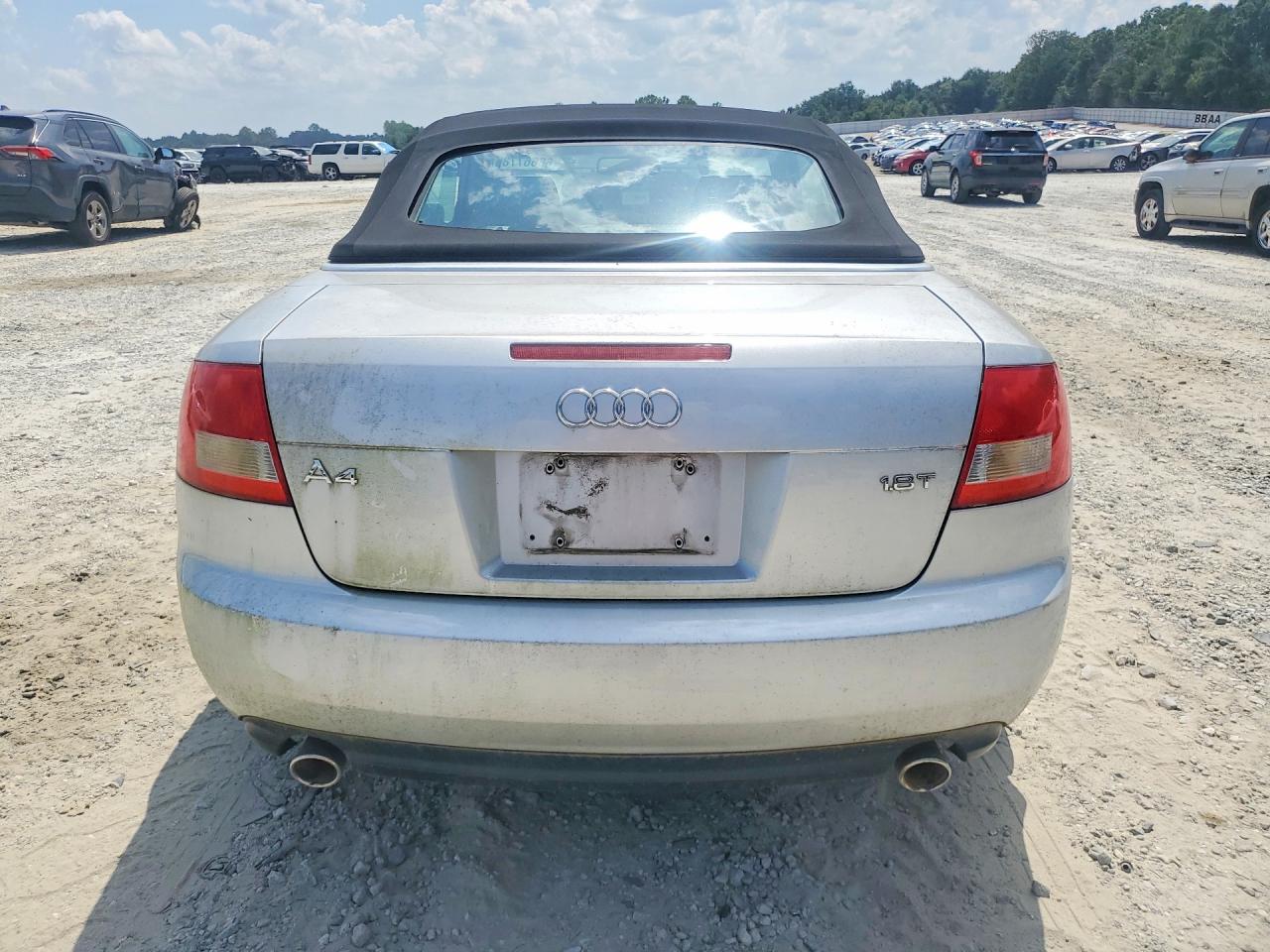 2006 Audi A4 1.8 Cabriolet Silver vin: WAUAC48HX6K001325