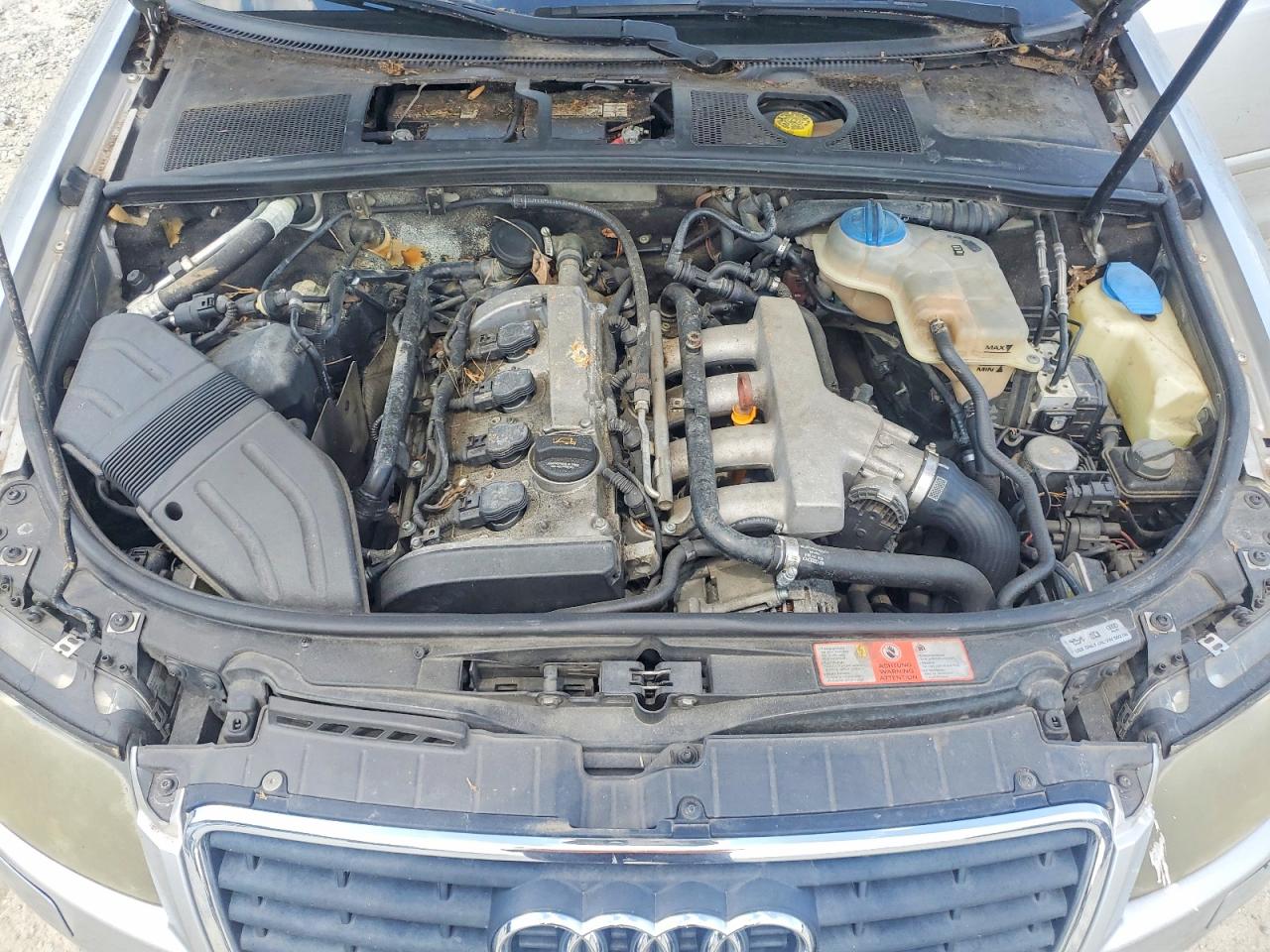 2006 Audi A4 1.8 Cabriolet Silver vin: WAUAC48HX6K001325