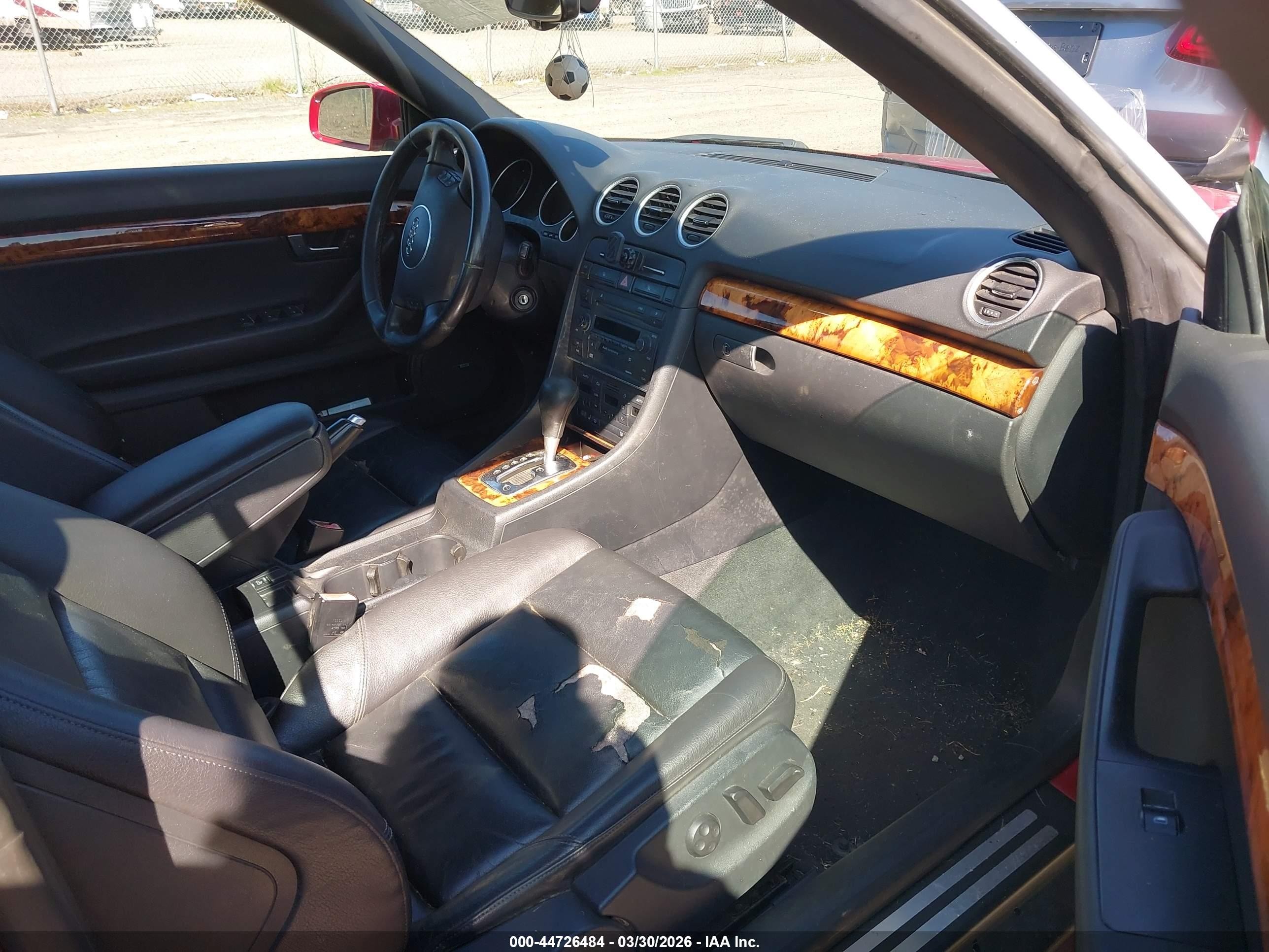 2006 Audi A4 1.8t Red vin: WAUAC48HX6K009022