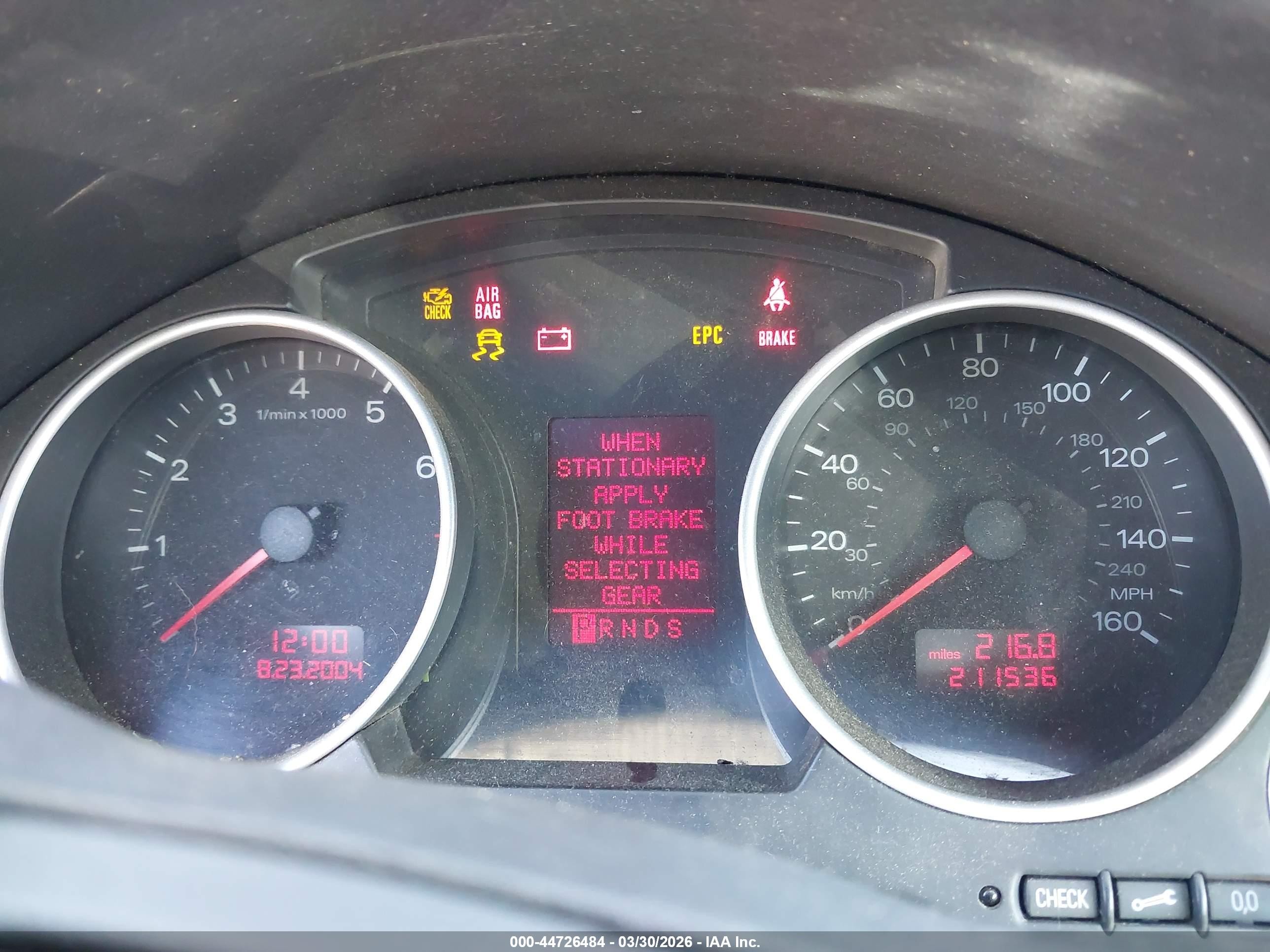 2006 Audi A4 1.8t Red vin: WAUAC48HX6K009022