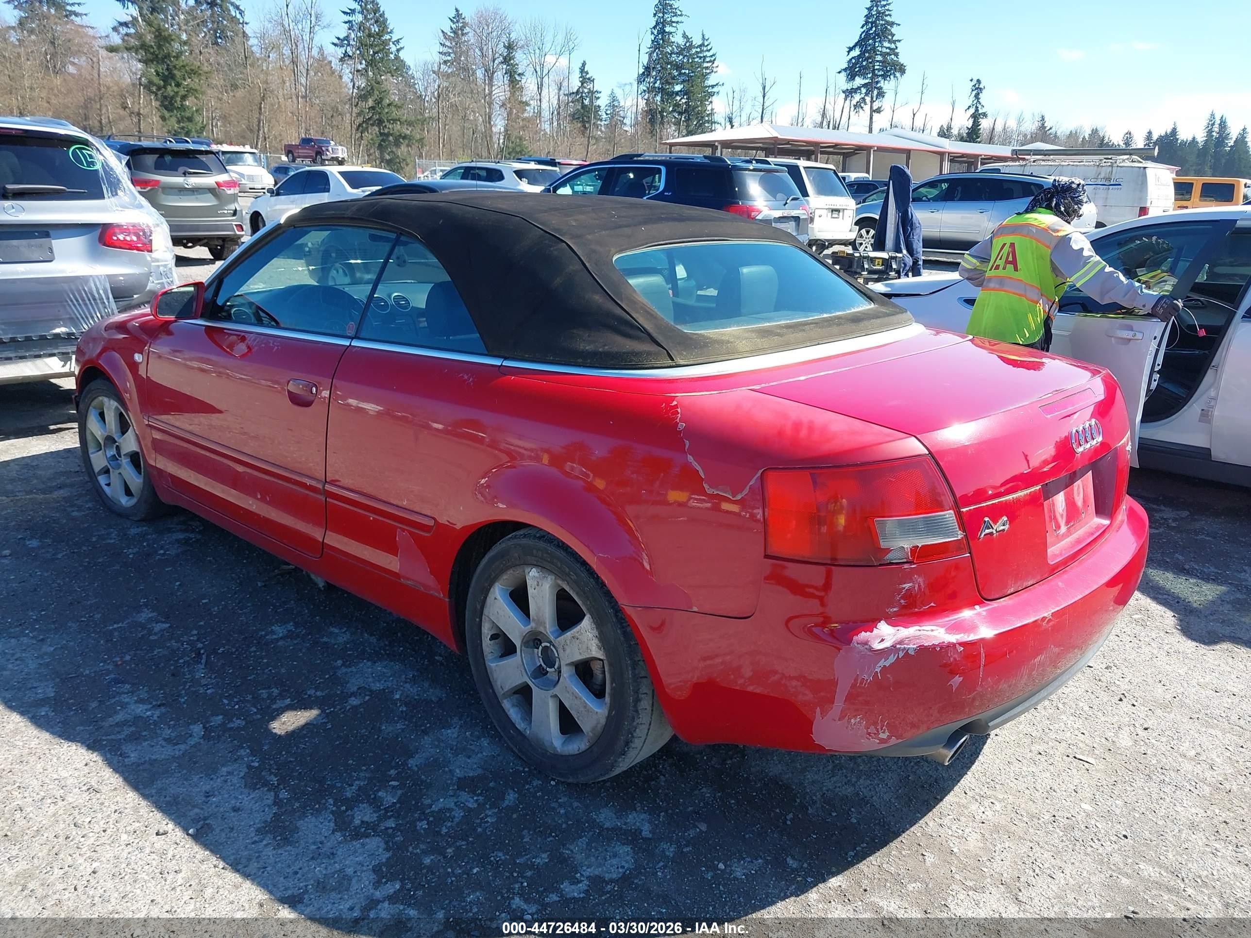 2006 Audi A4 1.8t Red vin: WAUAC48HX6K009022