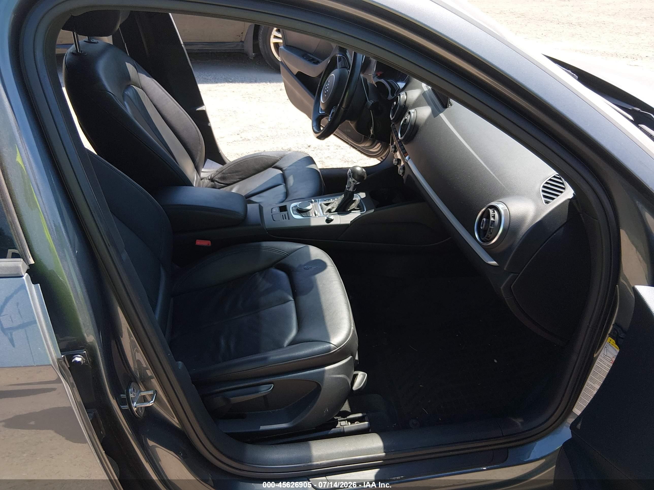 2015 Audi A3 1.8t Premium Black vin: WAUACGFF0F1043057