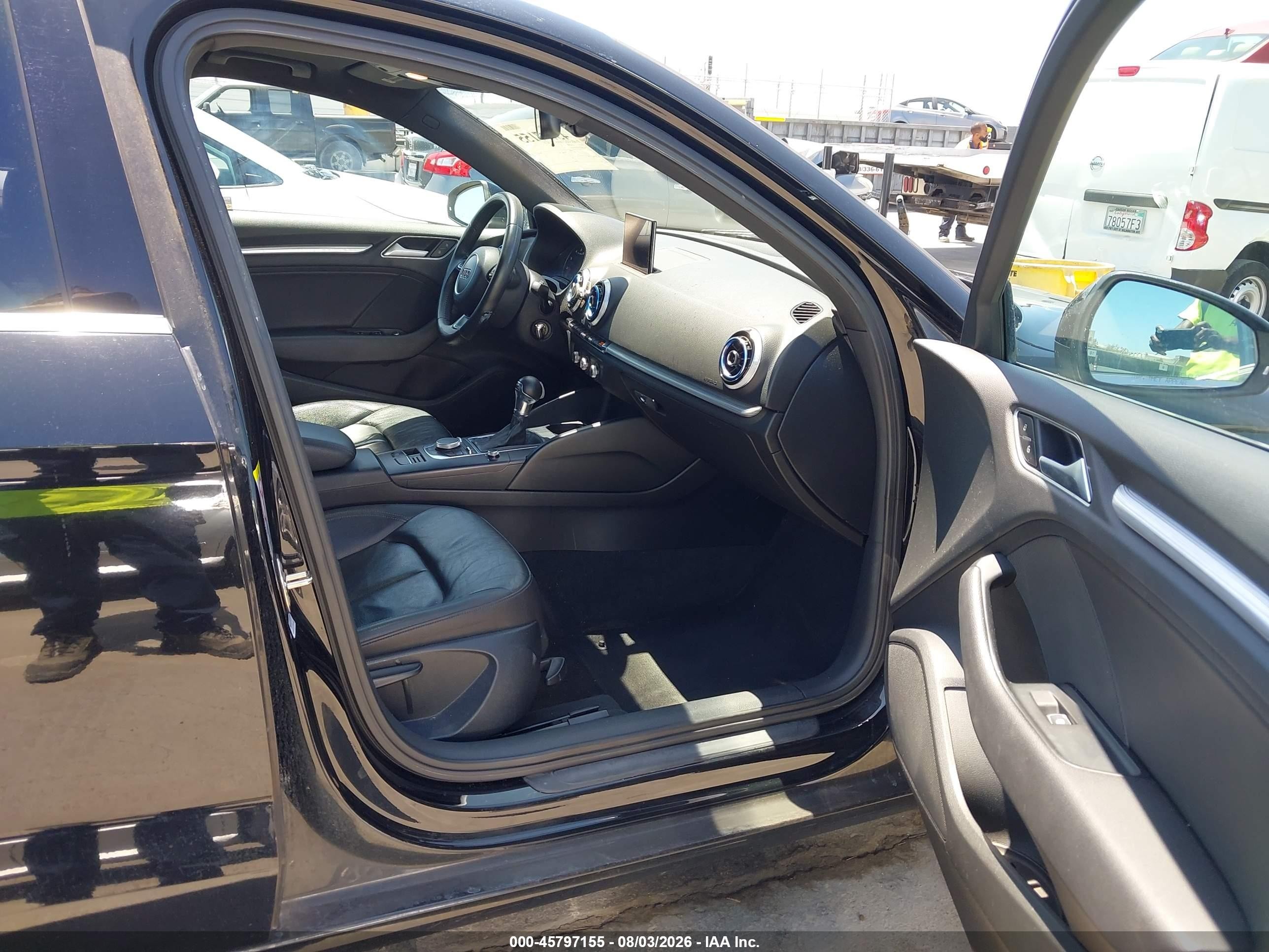 2015 Audi A3 1.8t Premium Black vin: WAUACGFF1F1016627