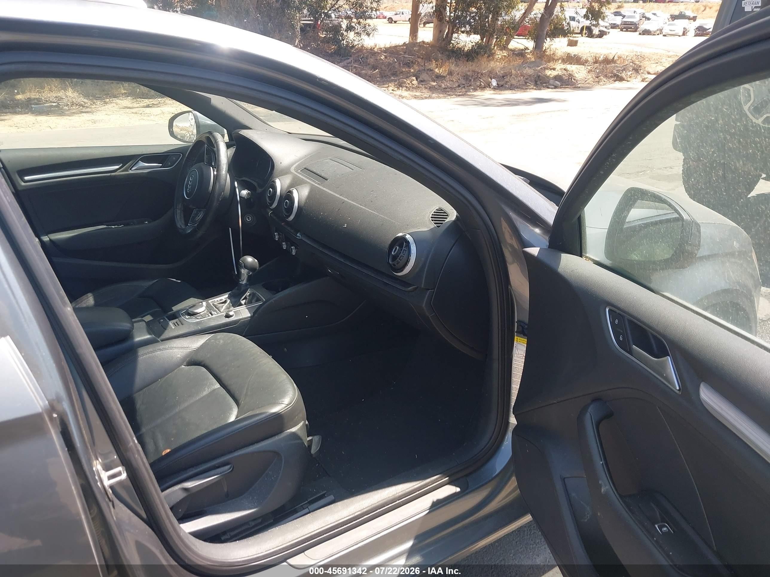 2015 Audi A3 1.8t Premium Gray vin: WAUACGFF2F1107583