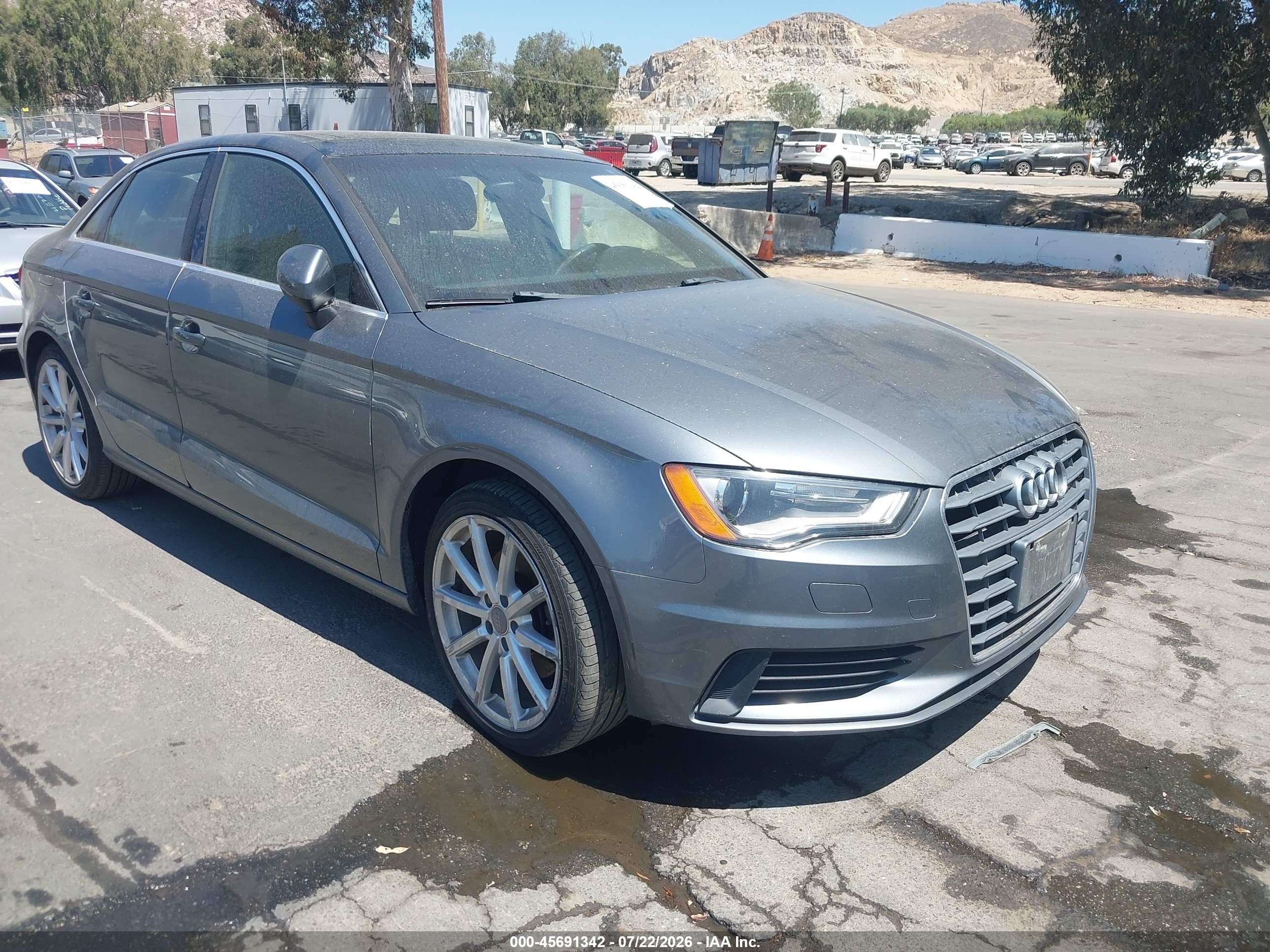 2015 Audi A3 1.8t Premium Gray vin: WAUACGFF2F1107583