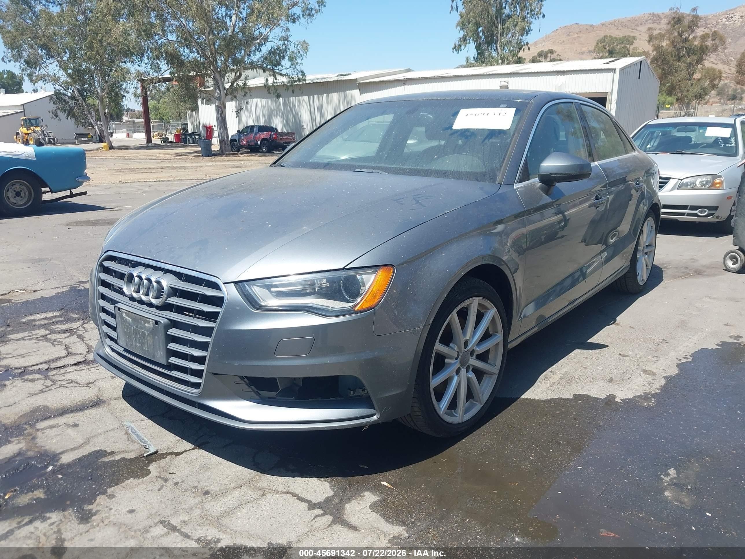 2015 Audi A3 1.8t Premium Gray vin: WAUACGFF2F1107583