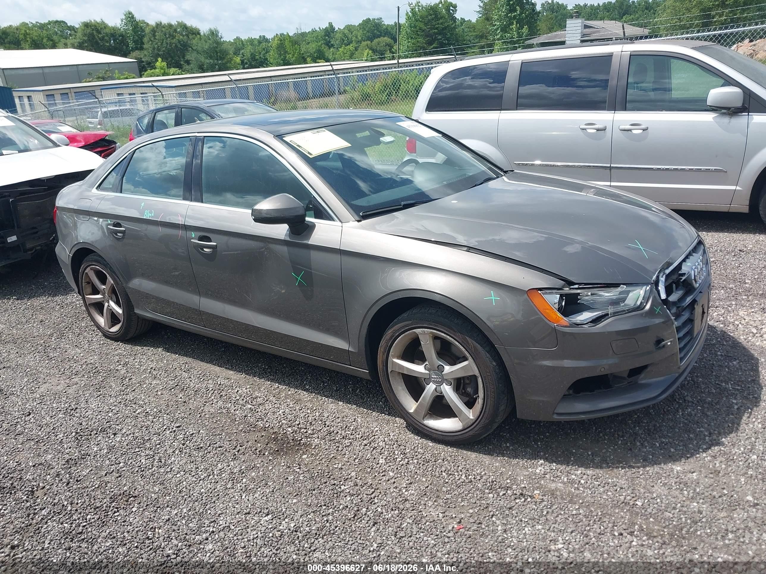2015 Audi A3 1.8t Premium Серый vin: WAUACGFF3F1081642