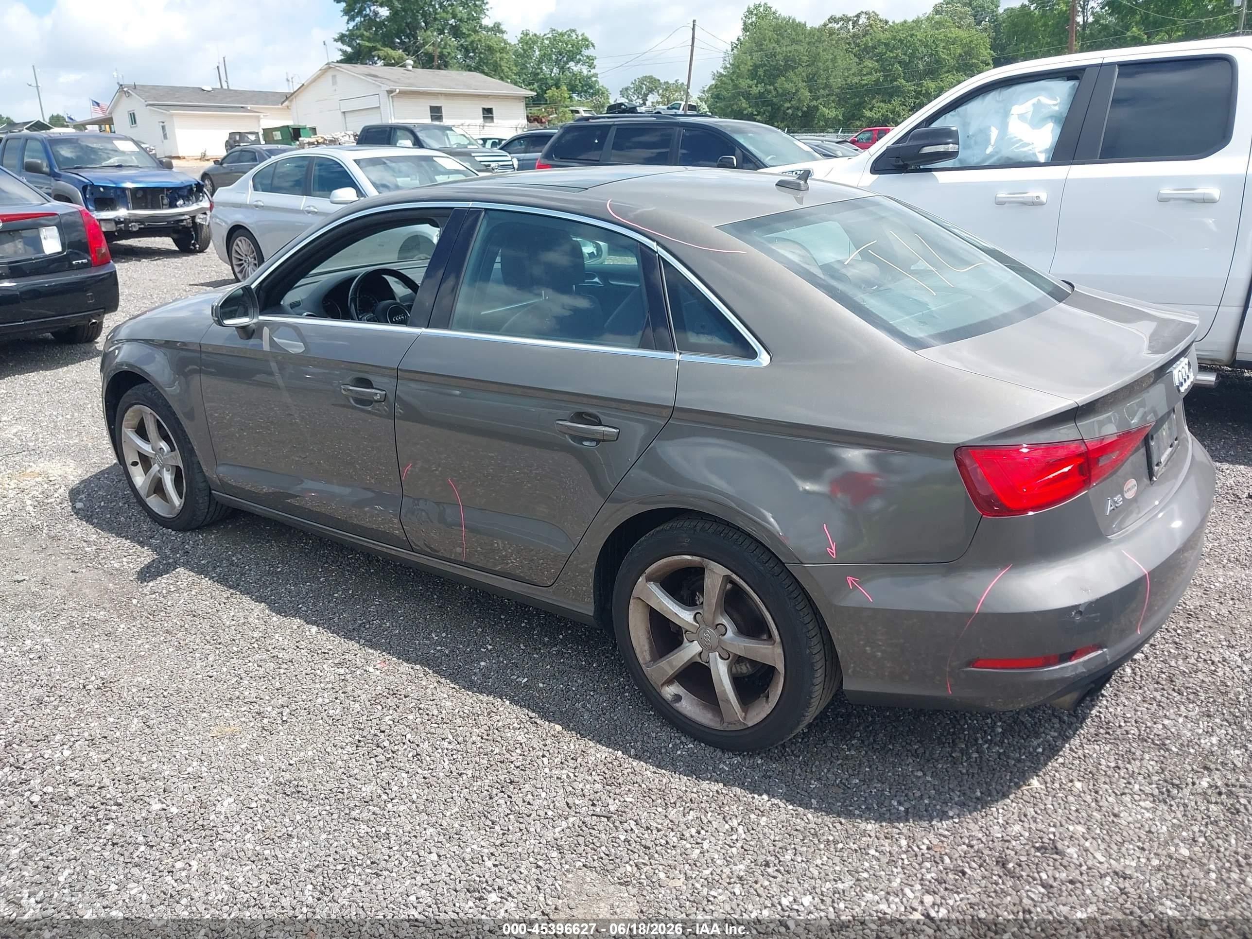 2015 Audi A3 1.8t Premium Серый vin: WAUACGFF3F1081642