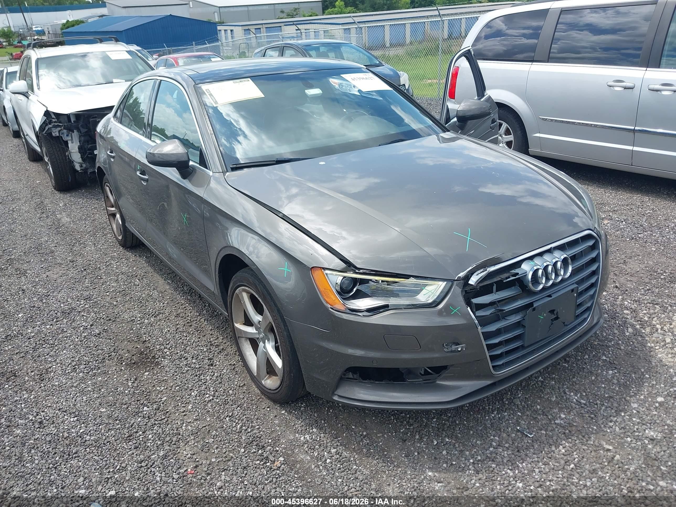 2015 Audi A3 1.8t Premium Серый vin: WAUACGFF3F1081642