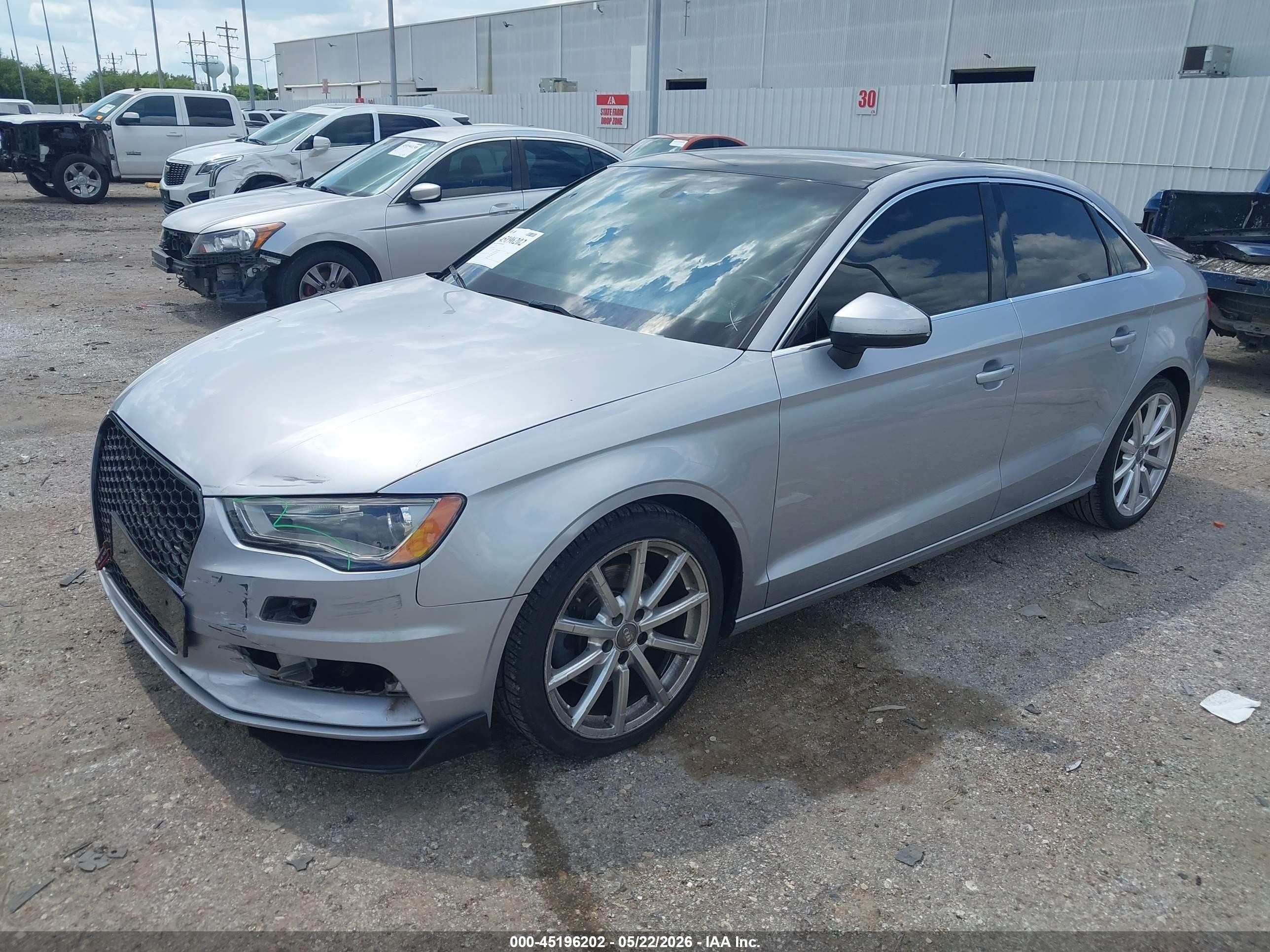 2015 Audi A3 1.8t Premium Silver vin: WAUACGFF3F1129611