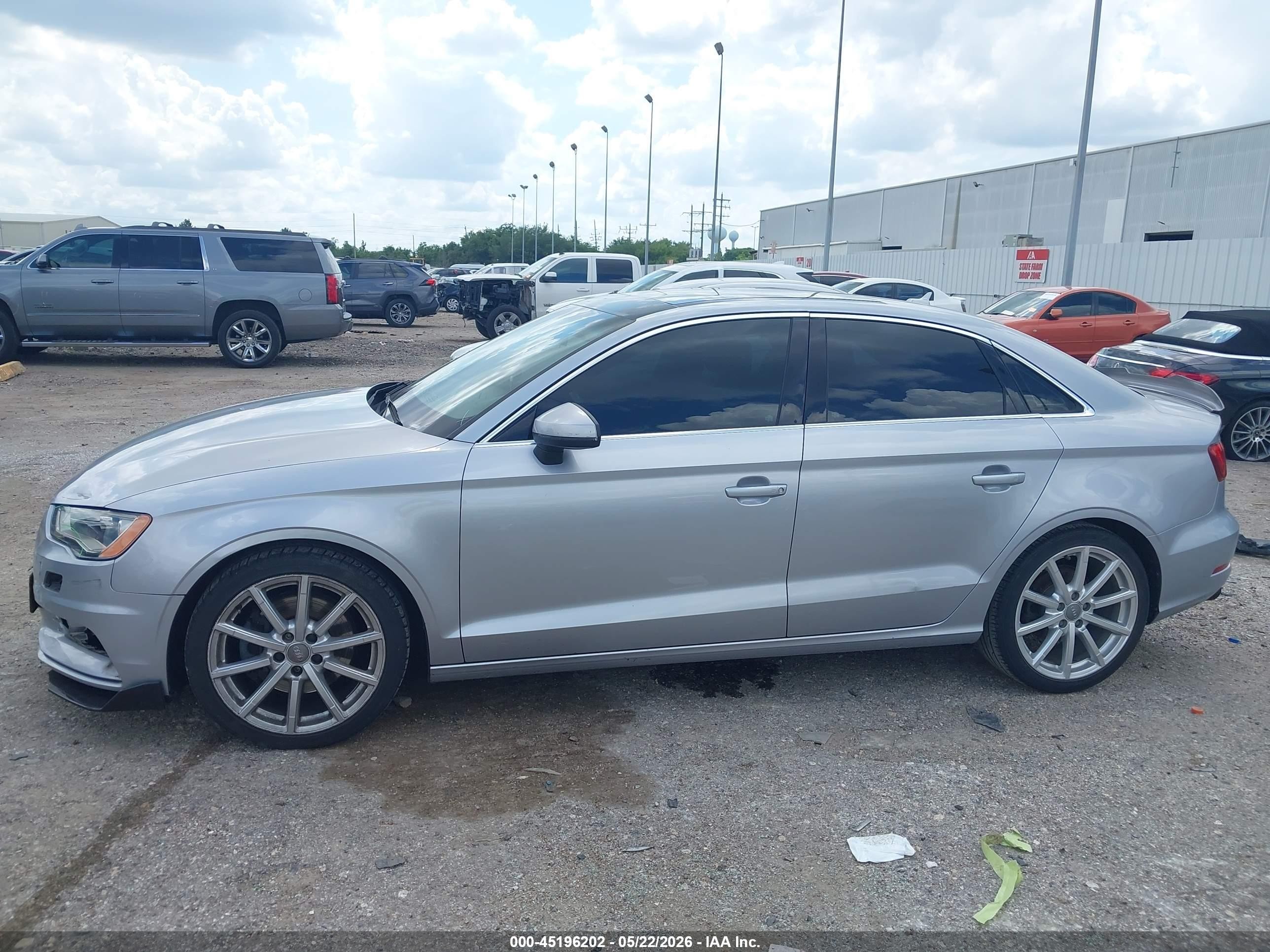 2015 Audi A3 1.8t Premium Silver vin: WAUACGFF3F1129611