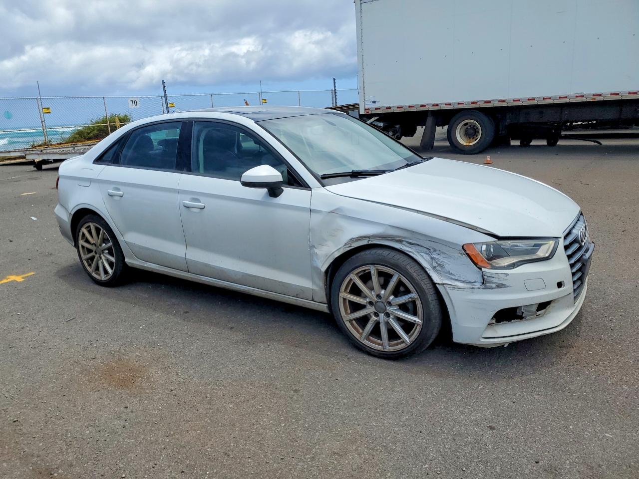 2015 Audi A3 Premium White vin: WAUACGFF4F1106404