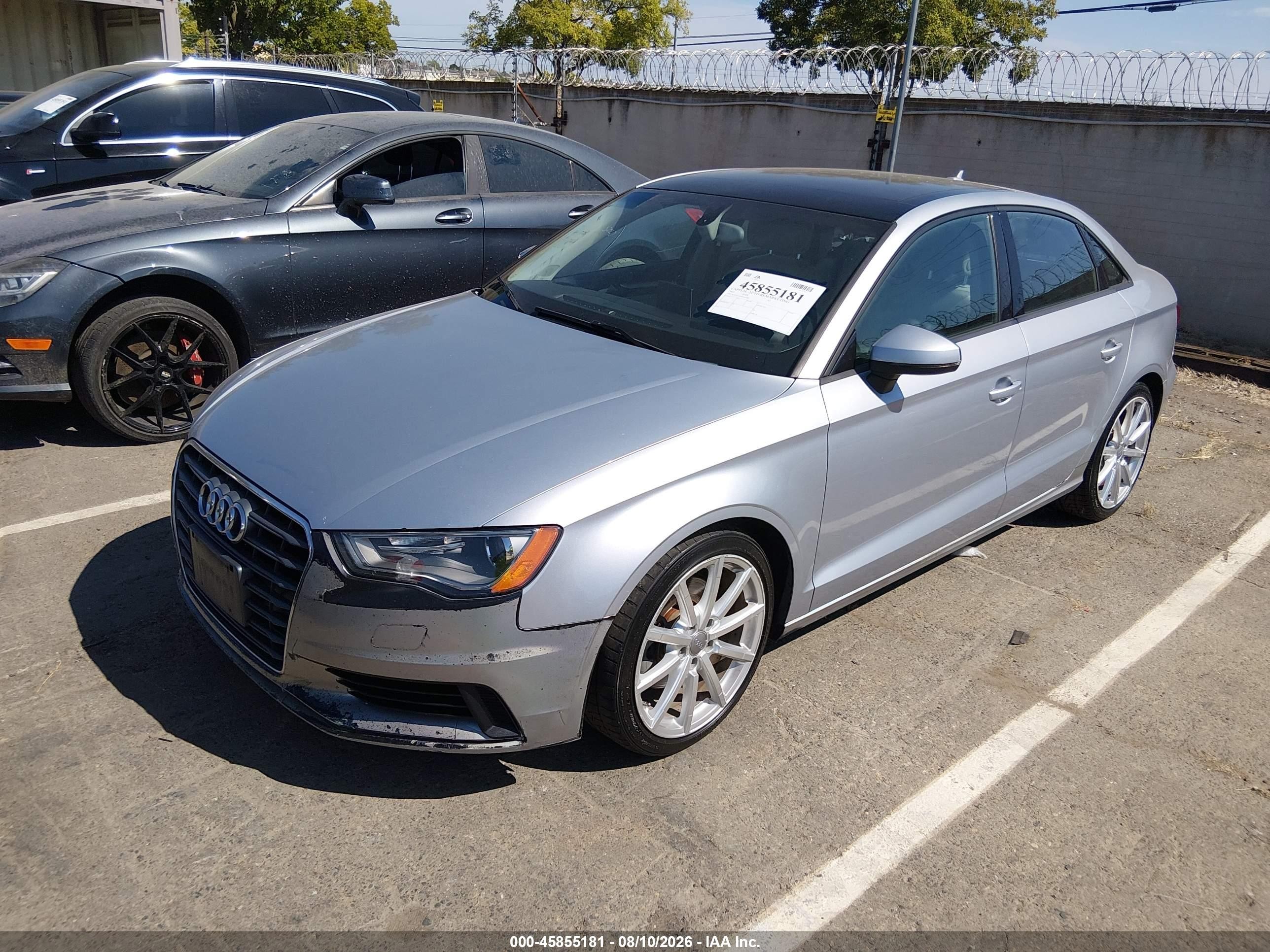 2015 Audi A3 1.8t Premium Silver vin: WAUACGFF4F1143887